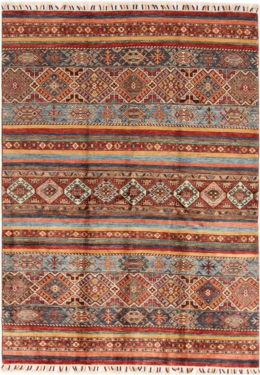 Orientteppich Arijana Shaal 148x210 Handgeknüpfter Orientteppich, Nain Trading, rechteckig, Höhe: 5 mm