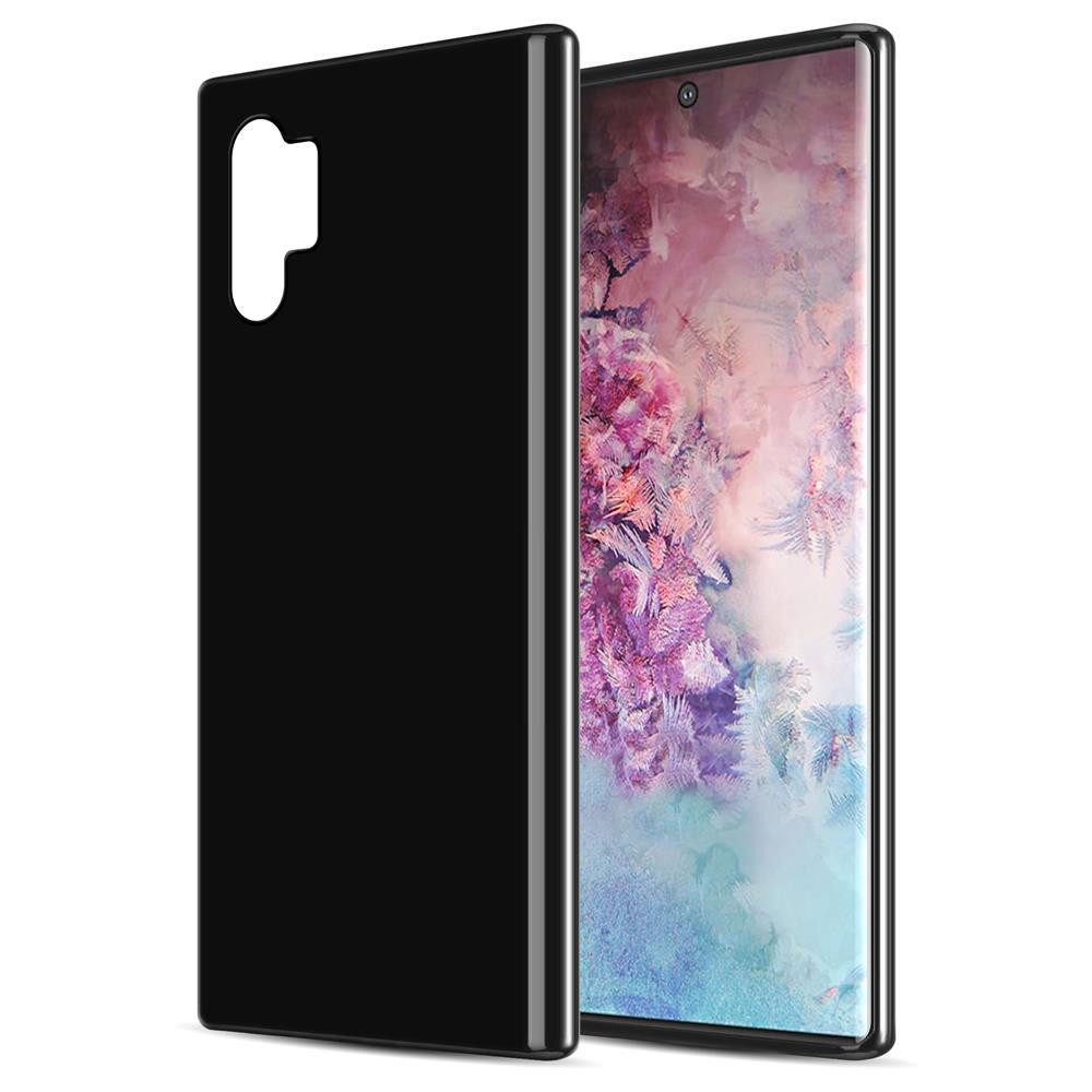 Cadorabo Handyhülle für Samsung Galaxy NOTE 10 PLUS Hülle Samsung Galaxy NOTE 10 PLUS, Hülle TPU Silikon Handy Schutzhülle Slim Transparent Case Cover