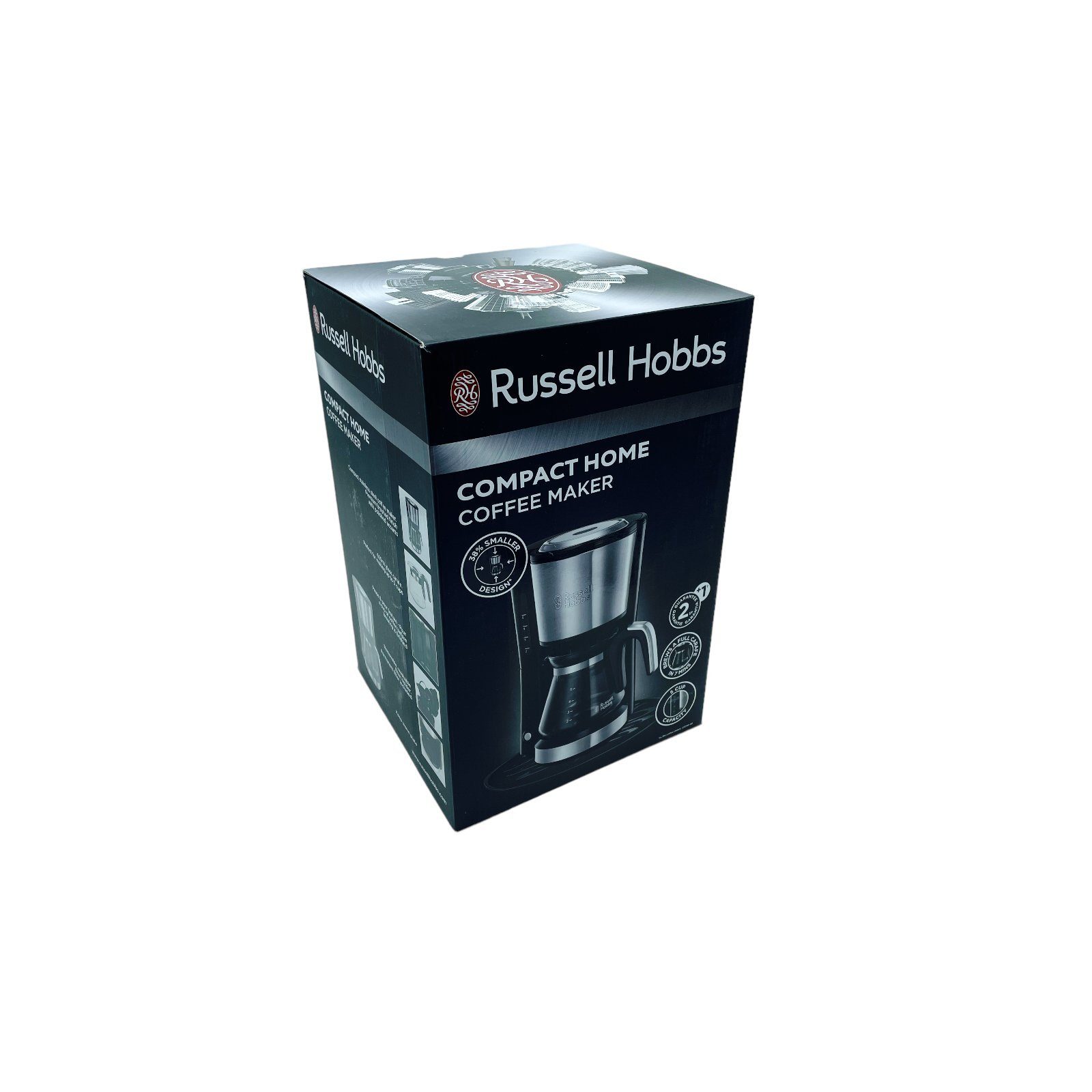 RUSSELL HOBBS Filterkaffeemaschine RUSSELL HOBBS Mini-Kaffeemaschine Compact Home, 0,6l Kaffeekanne