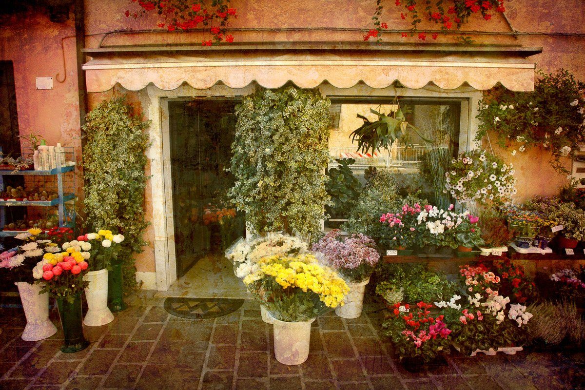 Fototapete Blumenladen