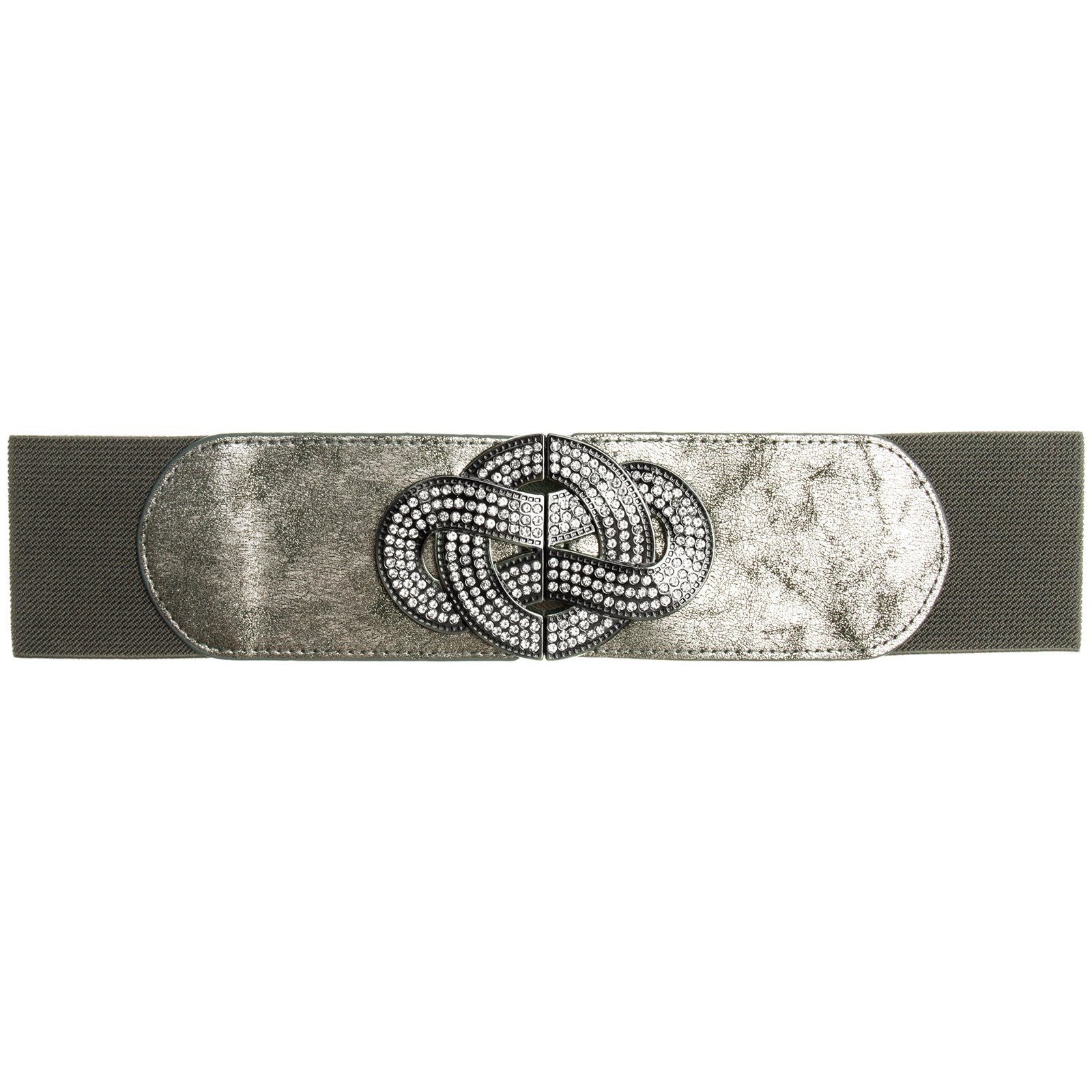 Cinturón De Mujer Con Piedras Strass Y Hebilla De Daga – Diseño Vintage Elegante En Negro | Ancho Aprox. 4 Cm, Interior De Cuero | Varias Tallas Disponibles