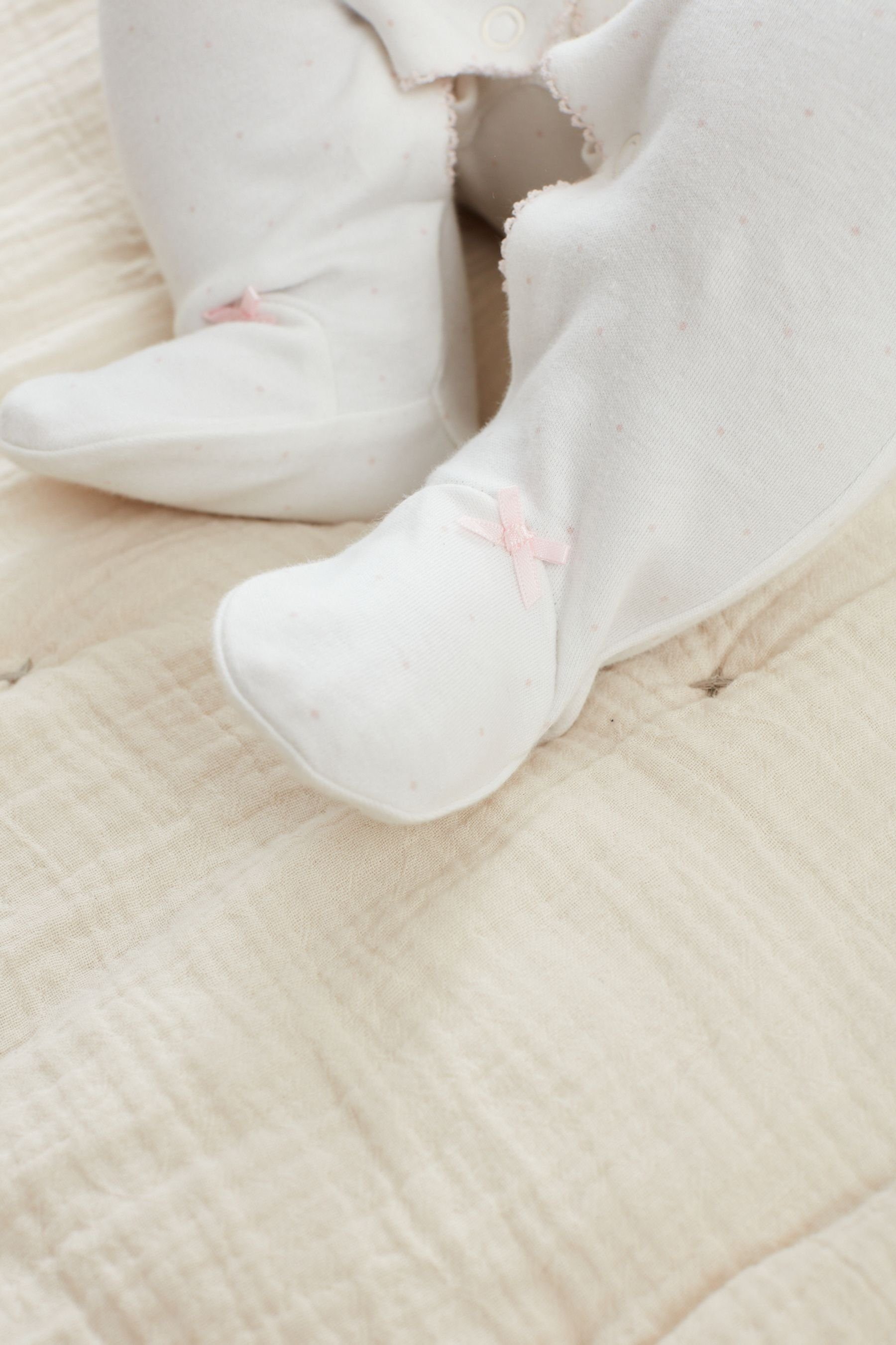Next Schlafoverall Pyjamas, 3er-Pack Bear (3-tlg) White/Pink
