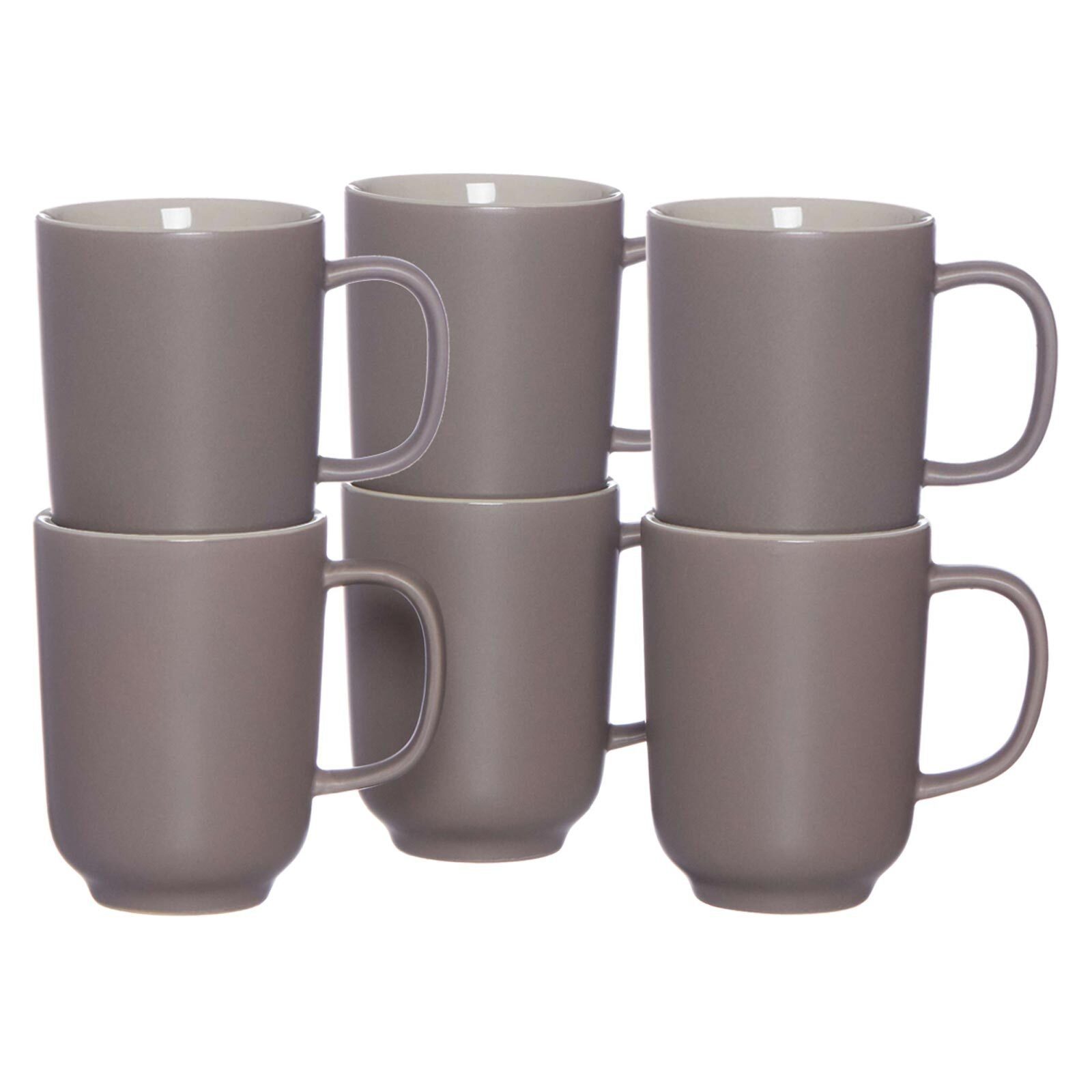 Ritzenhoff & Breker Becher Jasper Kaffeebecher 285 ml 6er Set, 6-tlg., Keramik