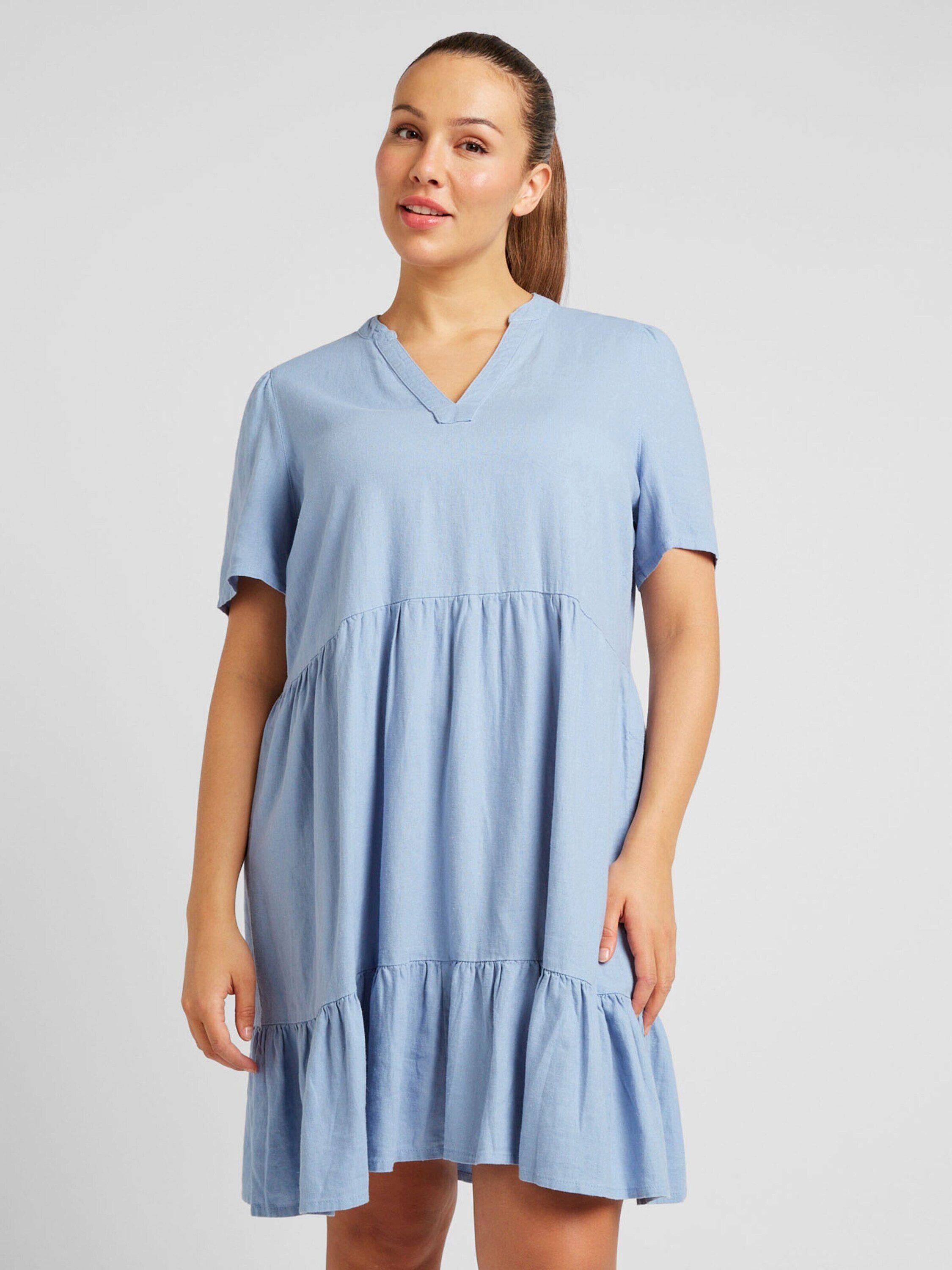 ONLY CARMAKOMA Midikleid TIRI (1-tlg) Volant günstig online kaufen