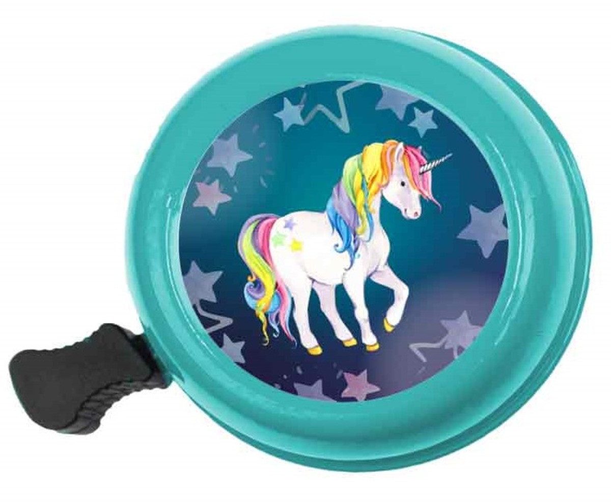 bb Klostermann Fahrradklingel bbeBells Einhorn, Ø55mm, türkis