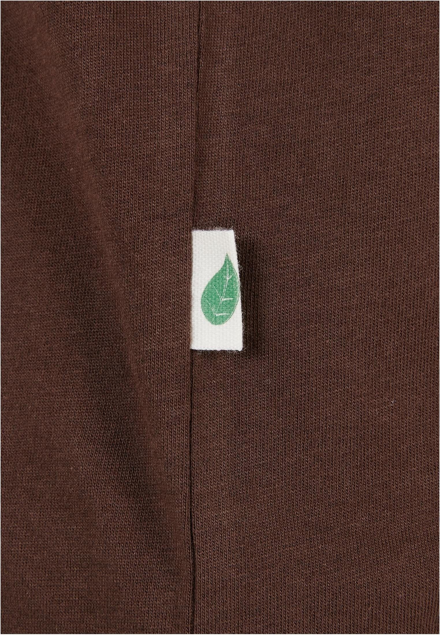 Shoulder CLASSICS Organic (1-tlg) Ladies Damen Tee Extended URBAN Kurzarmshirt brown