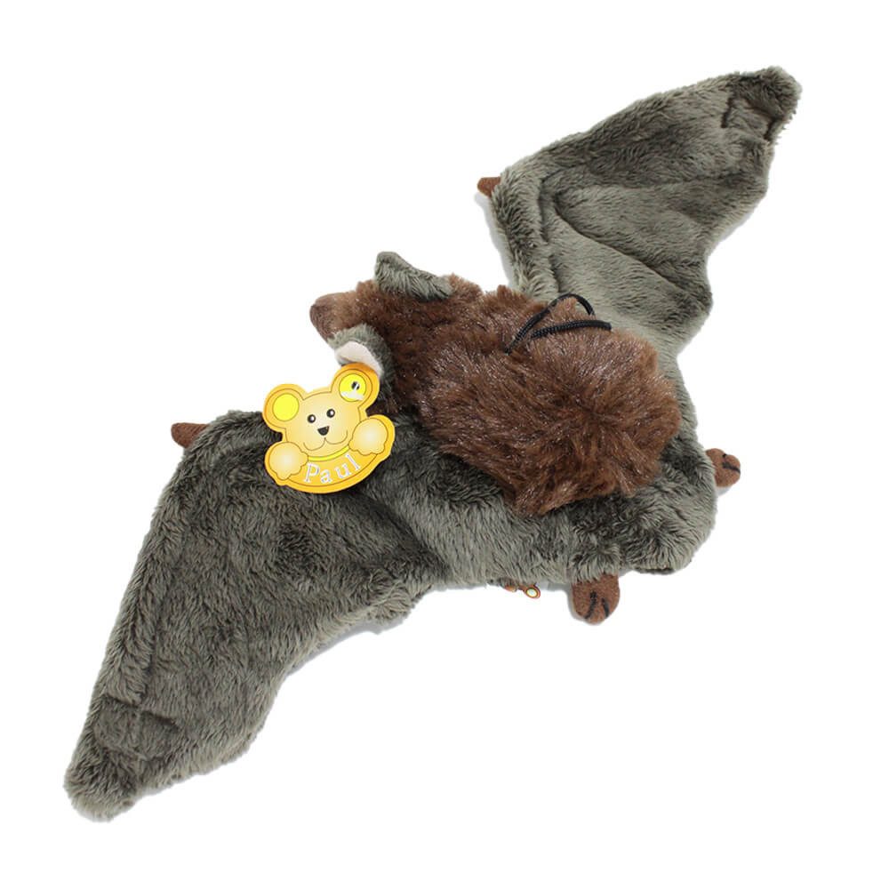 BEMIRO Tierkuscheltier Fledermaus Plüschtier mit Schlaufe Halloween - ca. 40 cm Spannweite