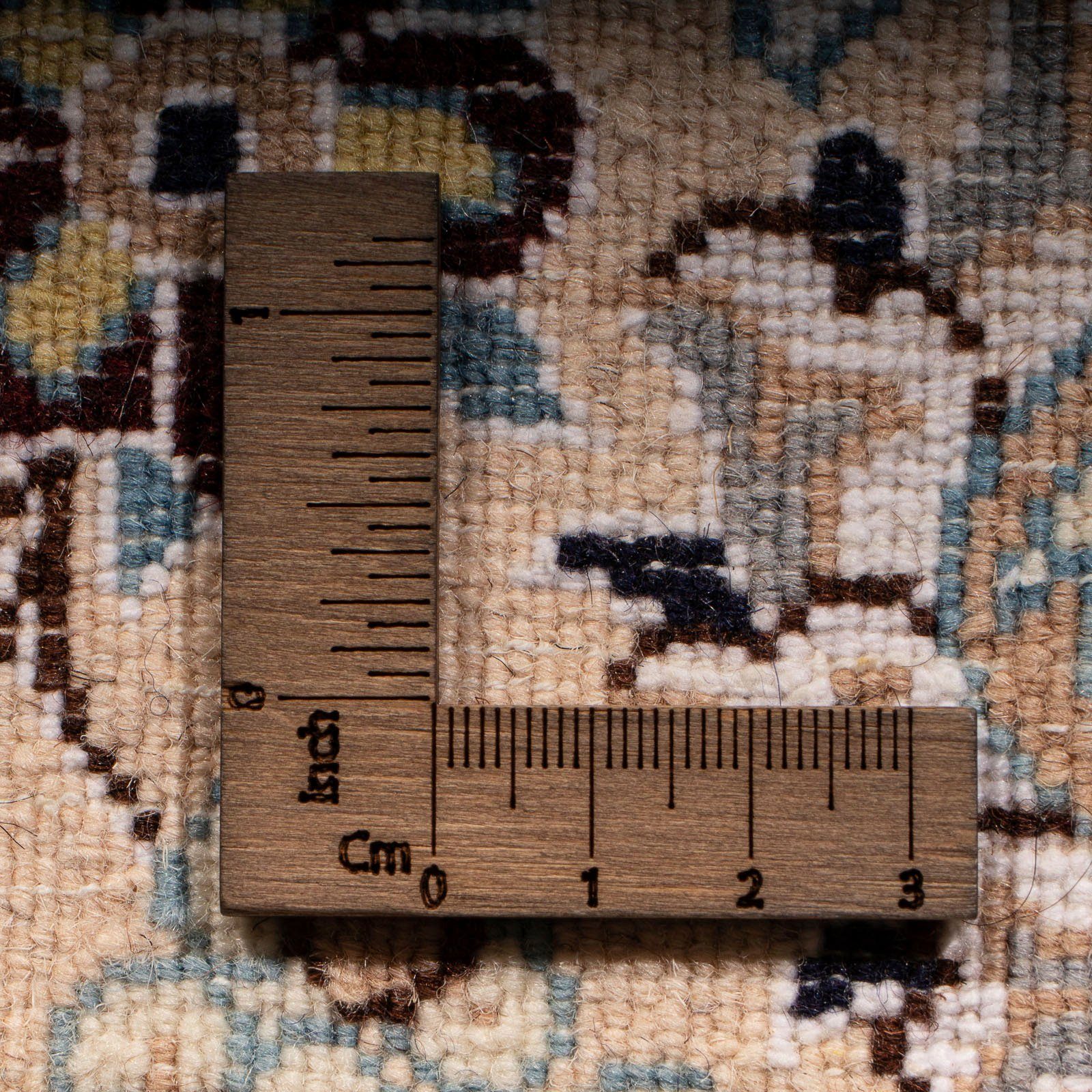 morgenland, Einzelstück Handgeknüpft, rechteckig, cm - 212 Zertifikat Royal beige, Höhe: Wohnzimmer, Nain - 10 Perser - x Orientteppich mit - mm, 137