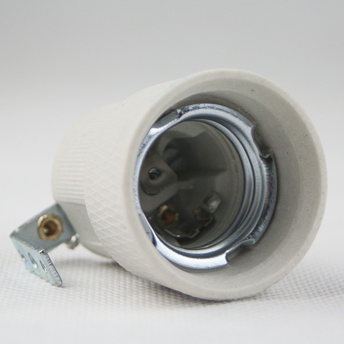 EGB Lampenfassung Porzellan-Fassung E27 250V/4A, Befestigungsbügel