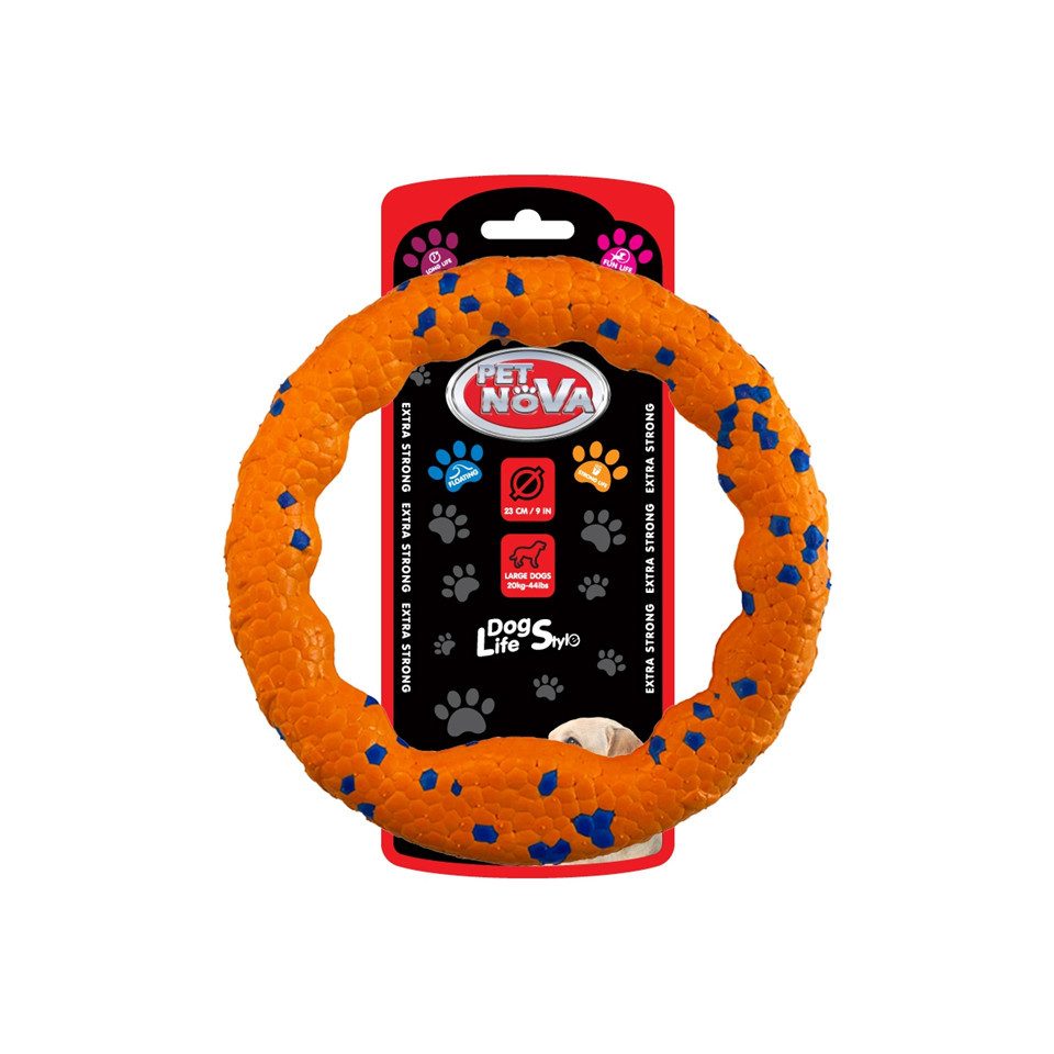 Petnova Kauring PolyRingo Strong Ring Hundespielzeug extra robust 18/23 cm, spezielle Materialkomposition neuer Generation