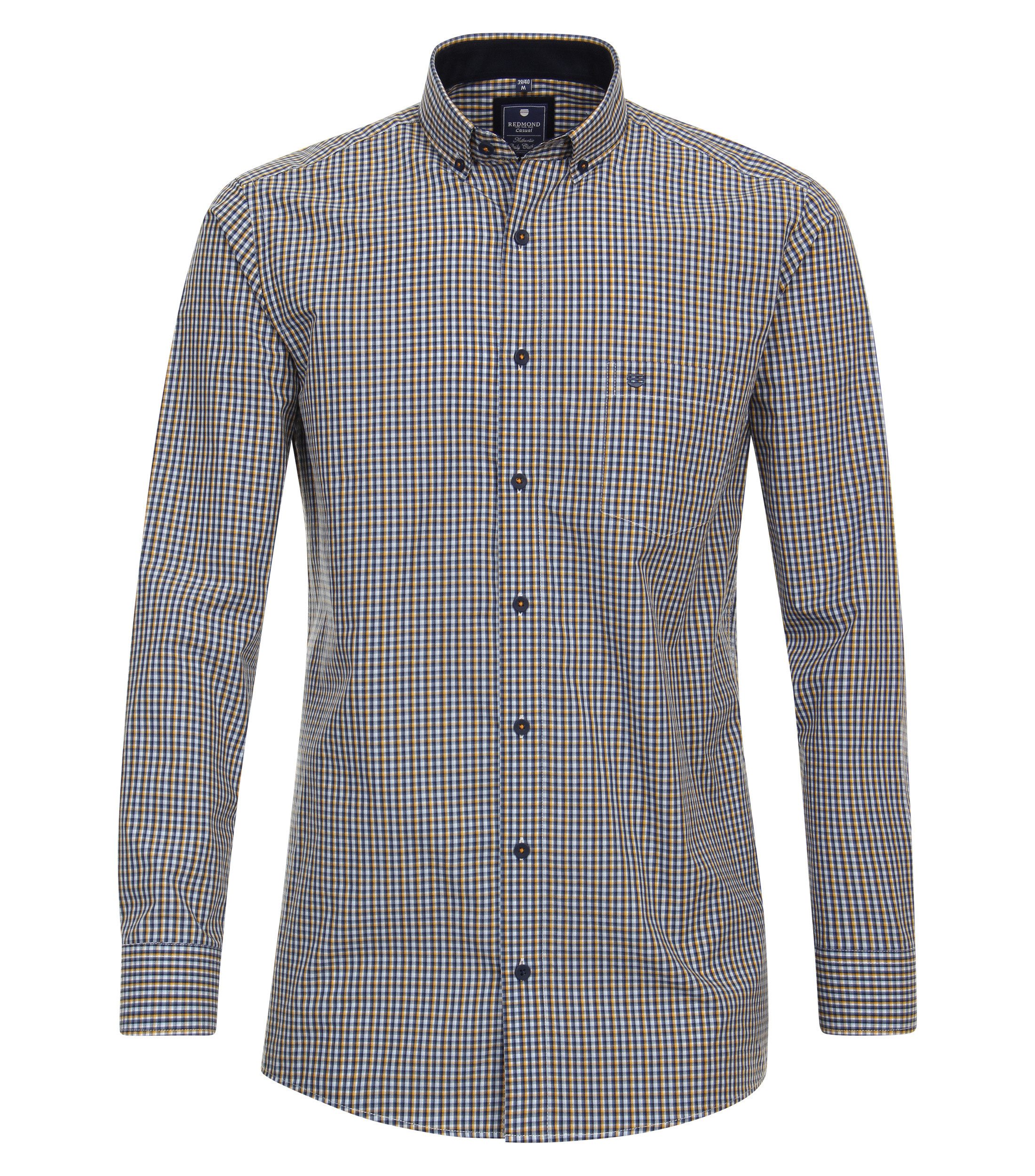 Redmond Langarmhemd kariert Comfort Fit