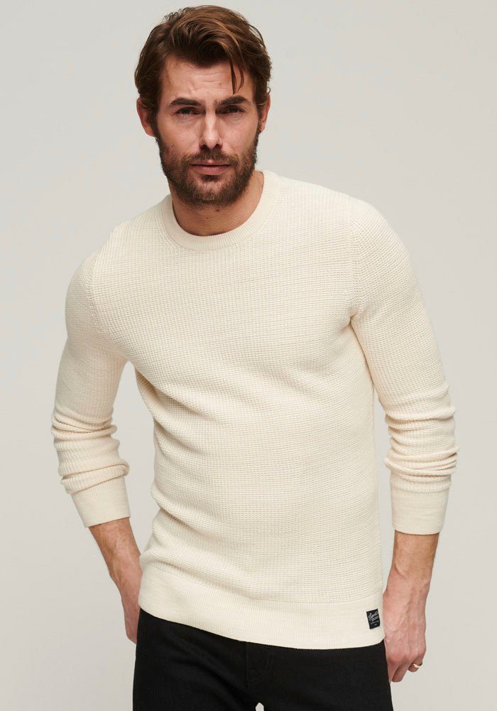 Superdry Strickpullover TEXTURED CREW KNIT JUMPER