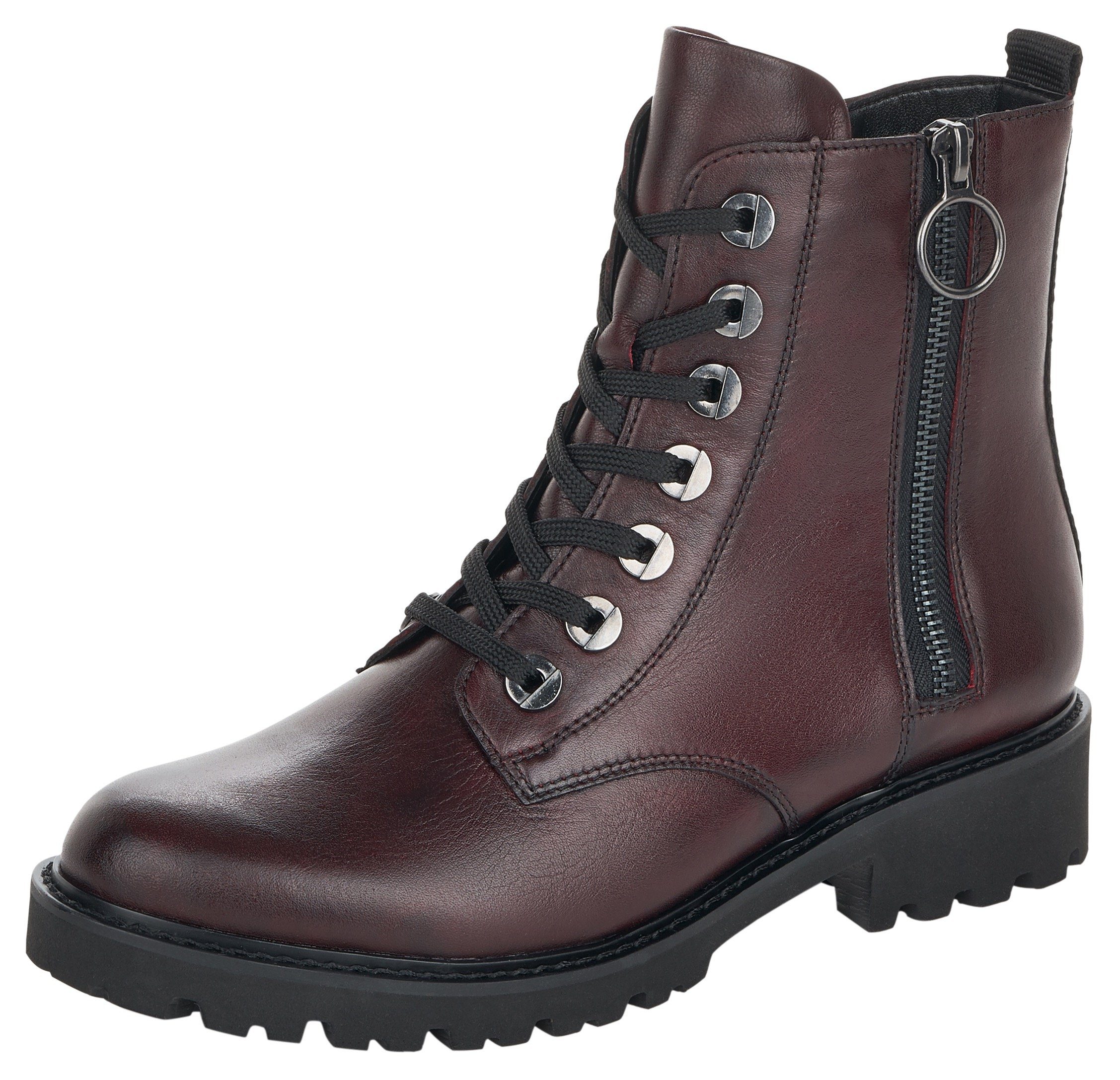 Remonte Schnürstiefelette, Blockabsatz, Stiefelette, Schnürboots, Flats günstig online kaufen