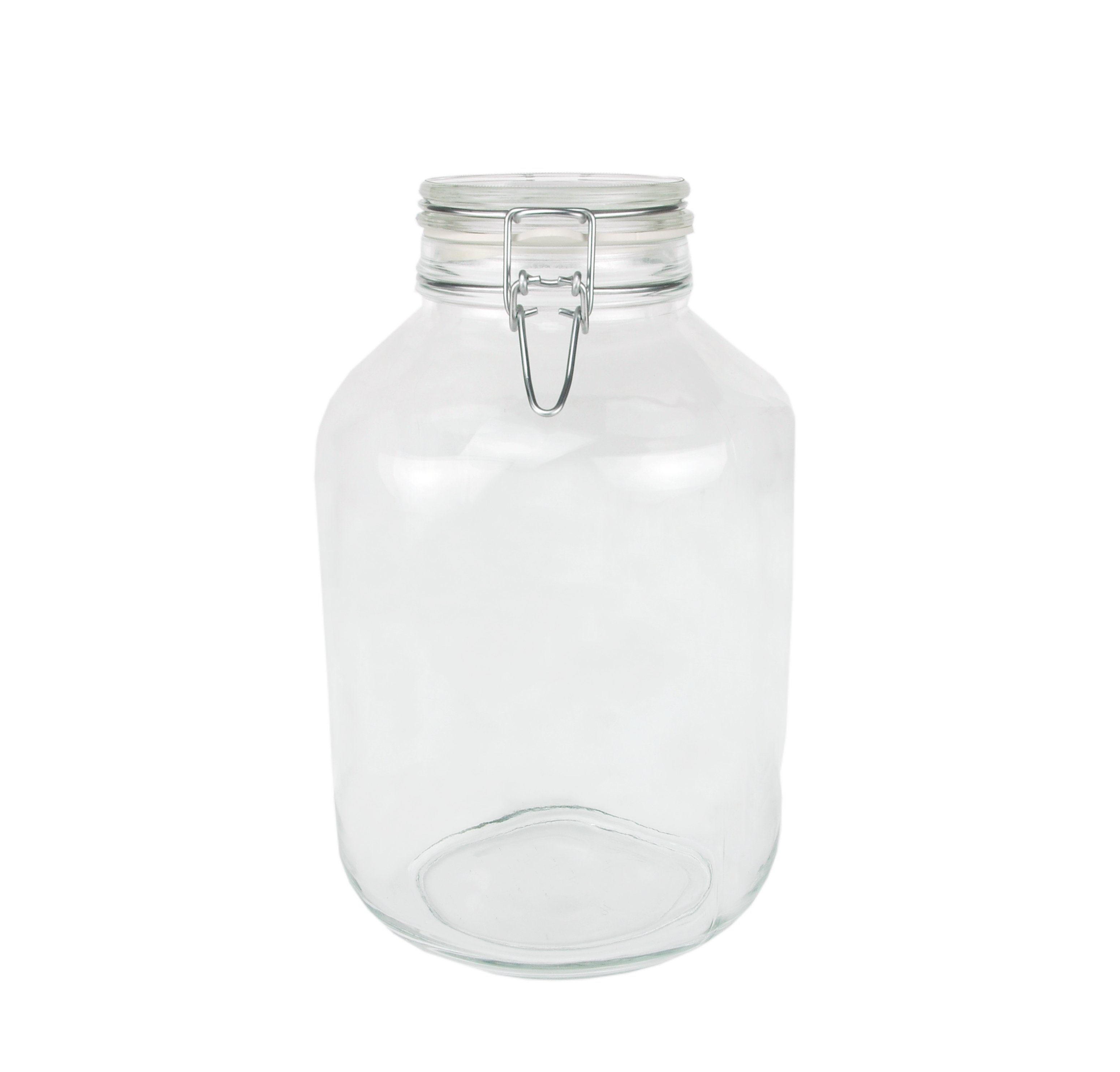 Original MamboCat Fido Set 12er Bügelverschluss Rezeptheft, 5,0L Glas Vorratsglas Einmachglas