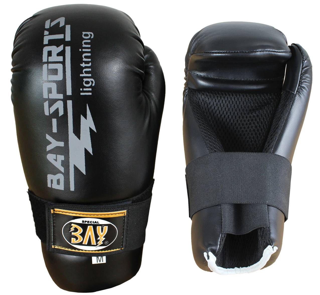 BAY-Sports Boxhandschuhe Pointfighter Handschuhe Handschutz Kickboxen Open Hands Pointfighting (Paar, hochwertige Ausführung), Semikontakt Safety XXS - XL, Kinder und Erwachsene, Kick-Boxen