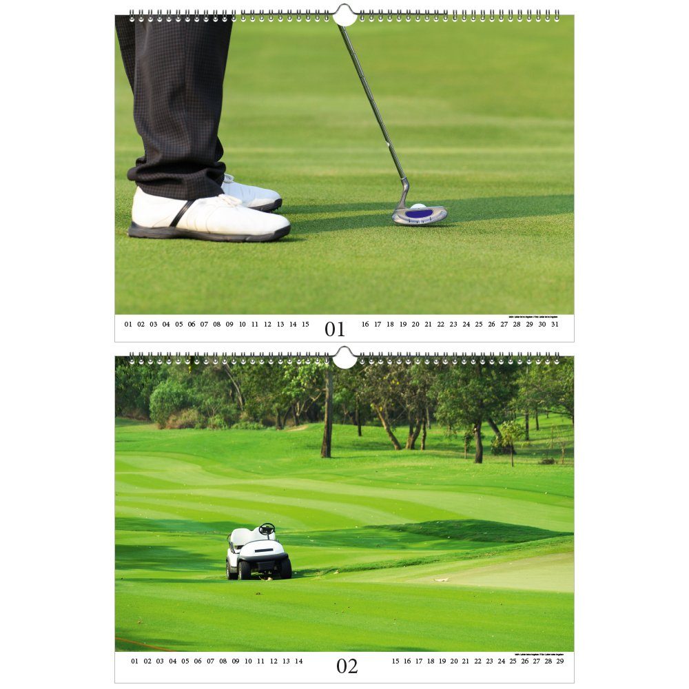 Thumbnail - Seelenzauber ewige Kalender Golfzauber DIN A3 - Immerwährender Kalender Golf und golfen - Seelenz