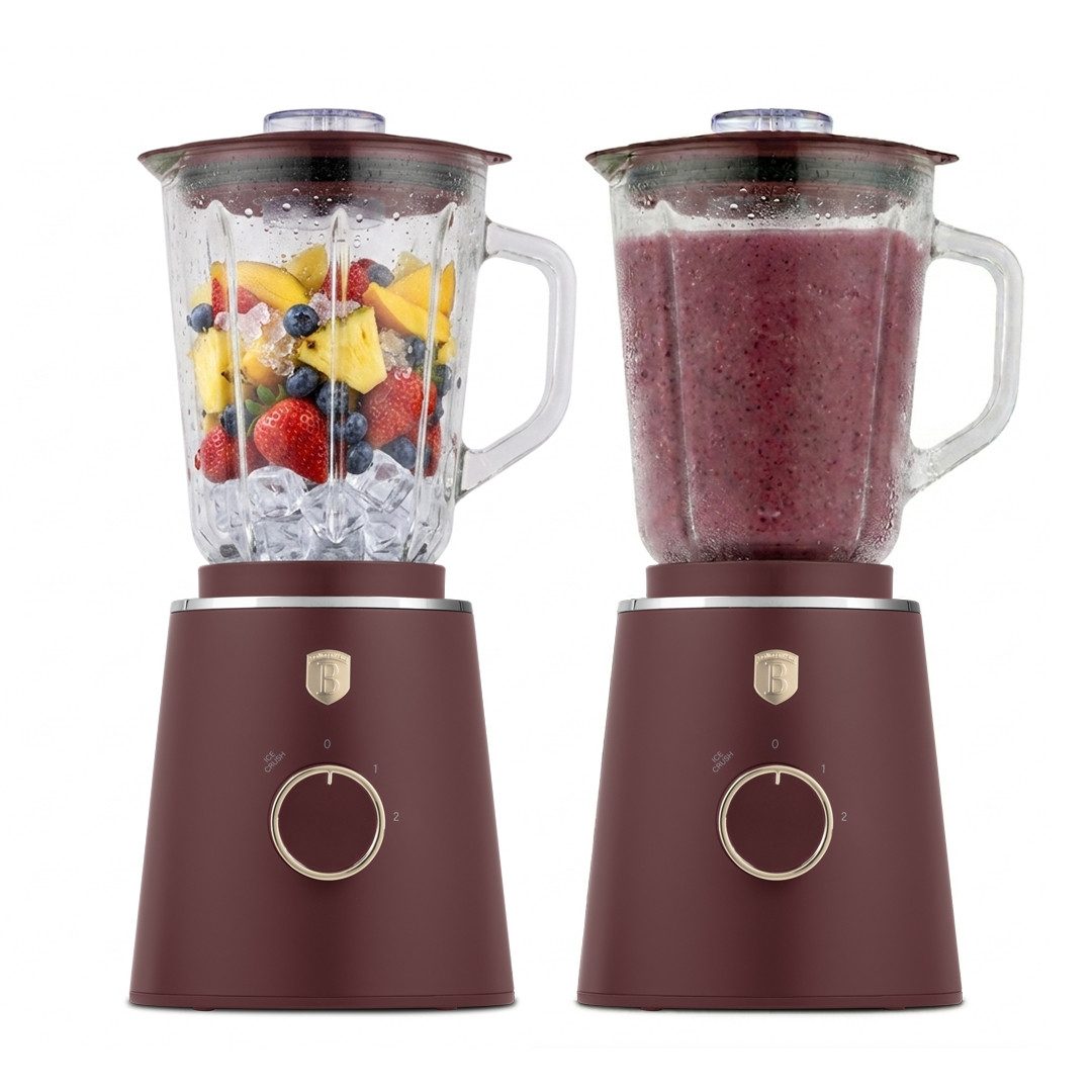 Berlinger Haus Standmixer BH 9818, 1000 W, 1,5 L Glasbehälter, 1000 W, Ice-Crush Funktion, Edelstahlmesser