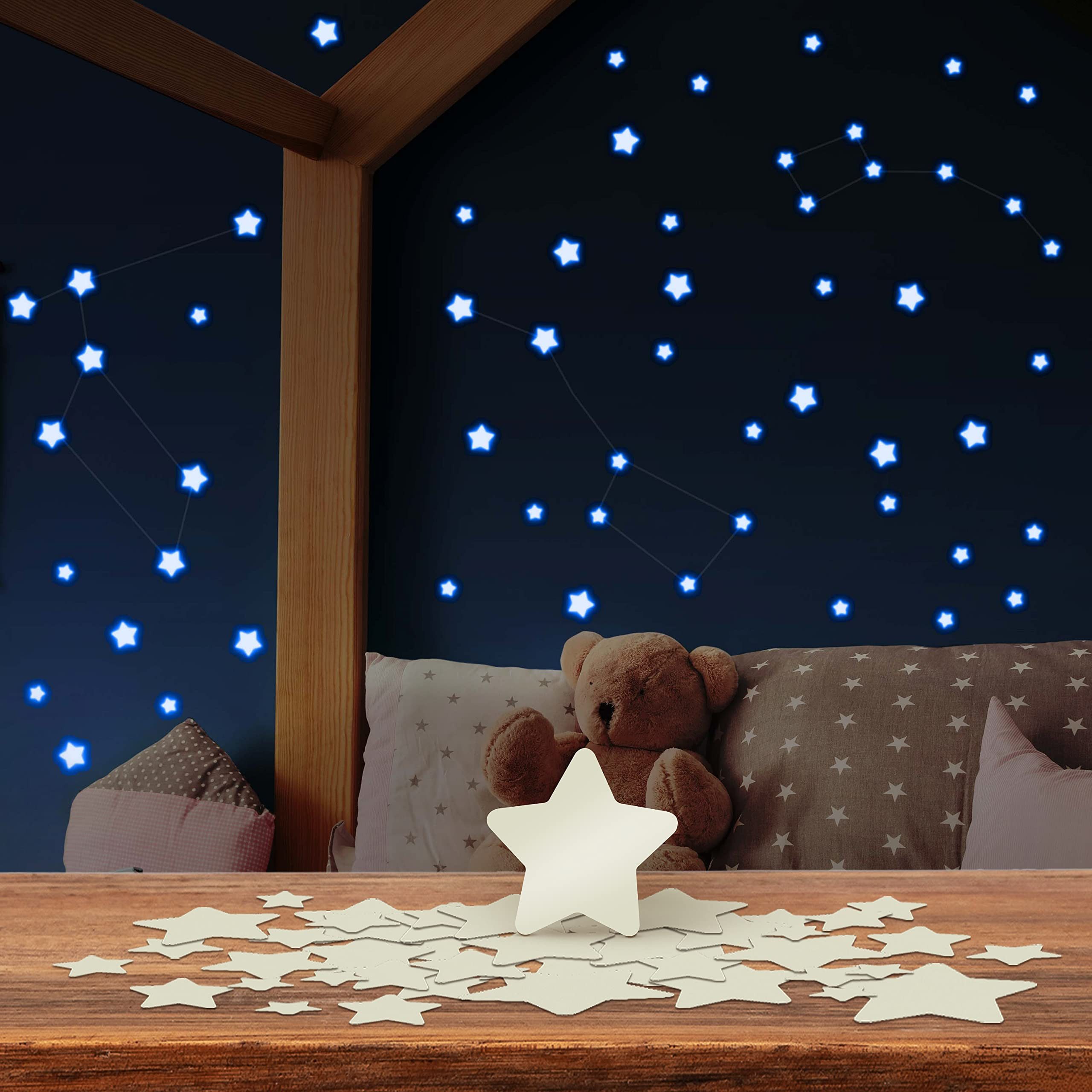 lilimaus Wandsticker Leuchtsterne für Kinderzimmer - günstig online kaufen