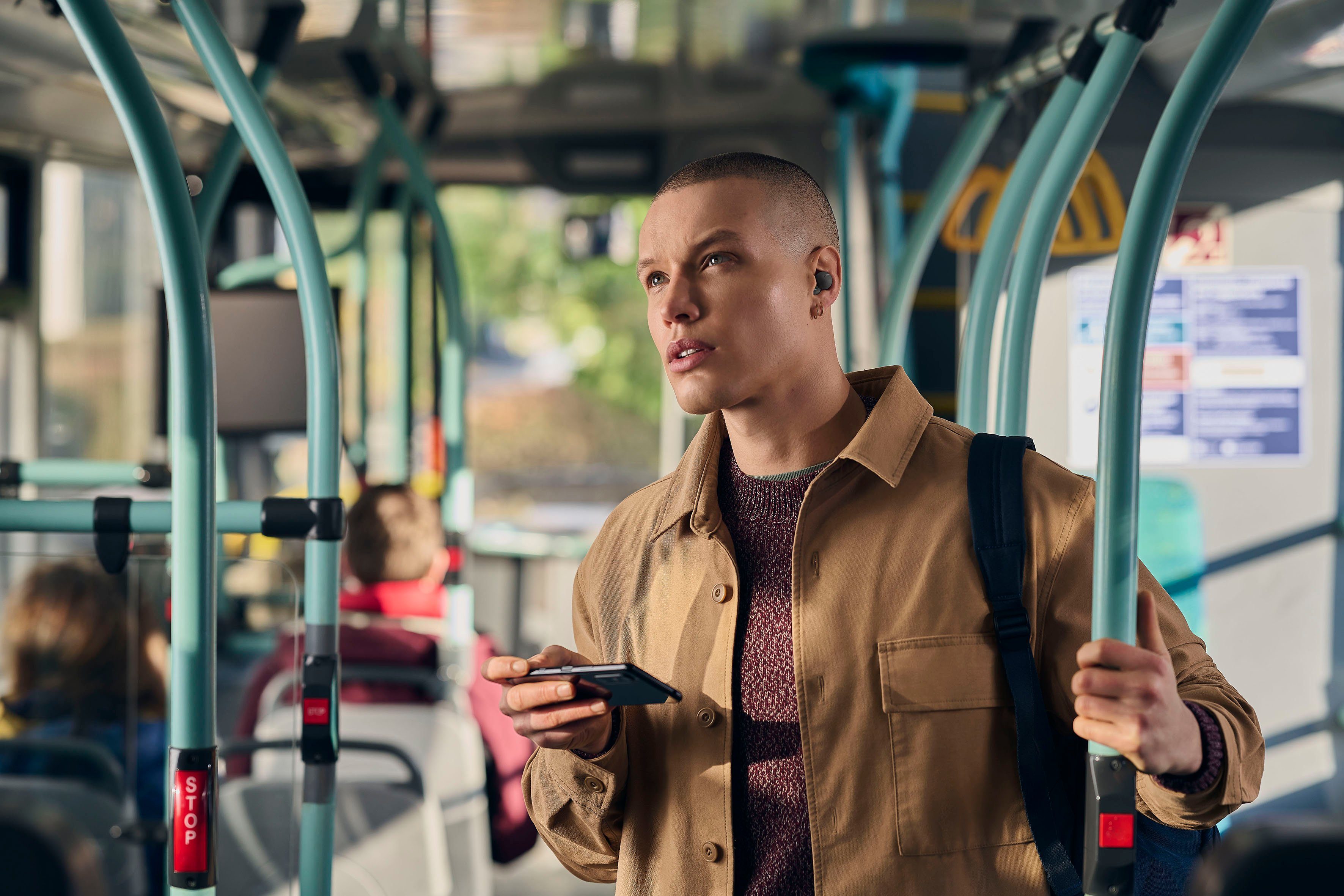 Sony LinkBuds wireless Bluetooth, True grau Assistant, Alexa, Wireless, Google In-Ear-Kopfhörer (Freisprechfunktion, Sprachsteuerung, WF-L900)