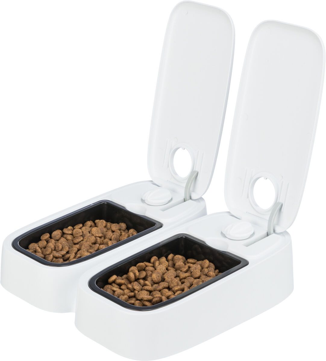 TRIXIE Hunde-Futterautomat Futterautomat TX2 - weiß - 2 × 0,3 l/27 × 7 × 24 cm