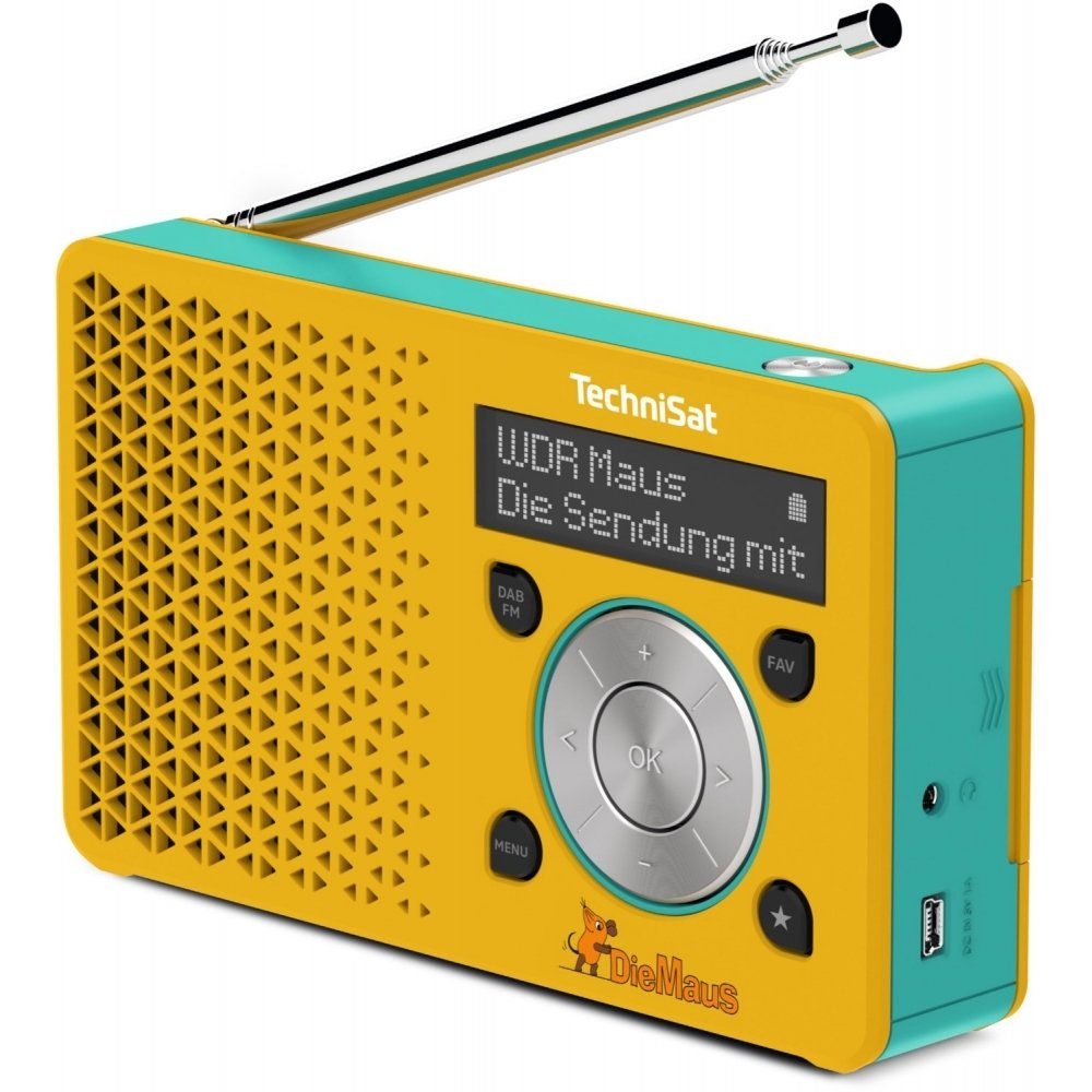 TechniSat »DigitRadio 1 Maus Edition Freunde Taschenradio DAB/DAB+/UKW/RDS/Li-ion-Akku«  Digitalradio (DAB) (Digitalradio (DAB), UKW mit RDS) online kaufen | OTTO