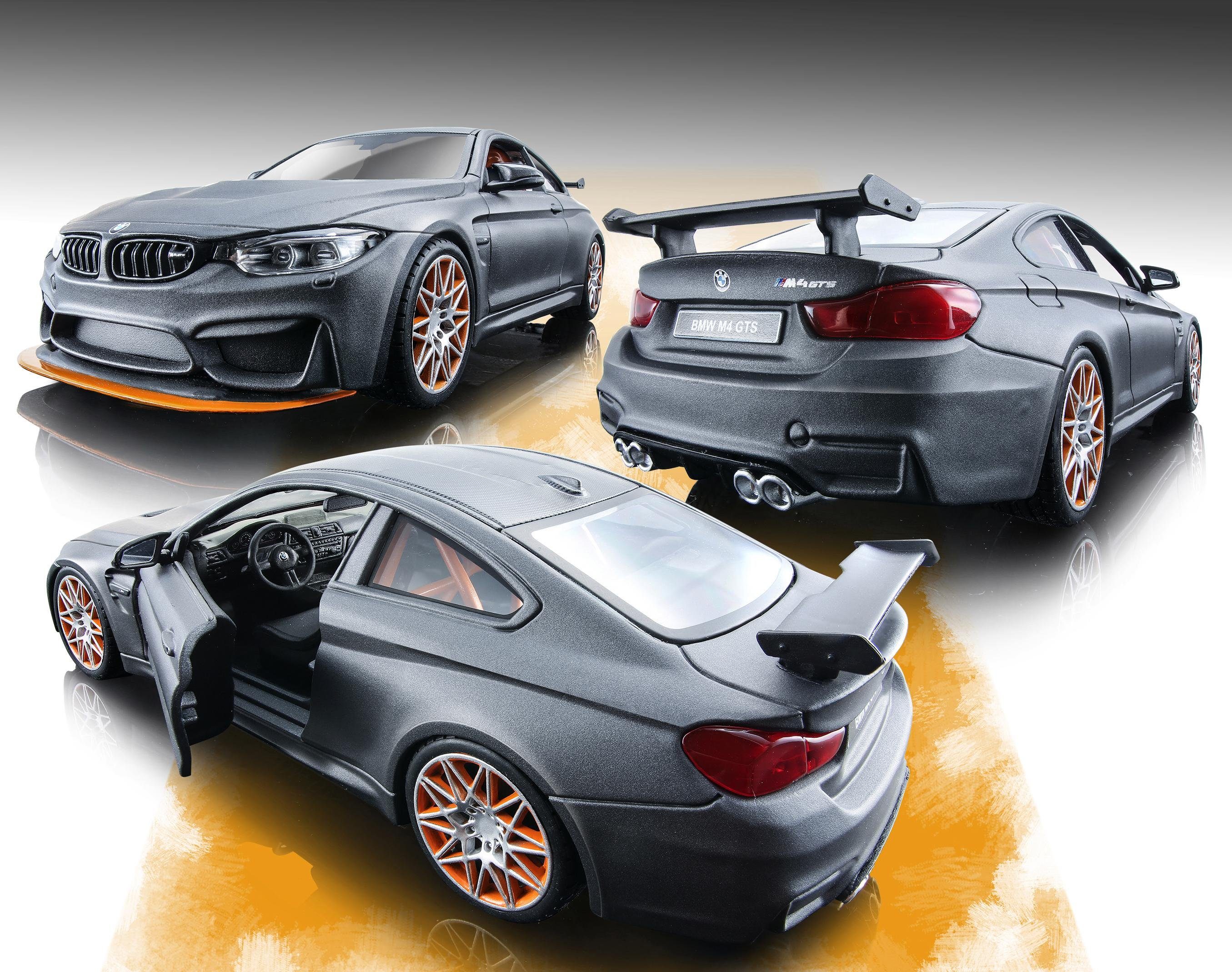 Maisto® Sammlerauto BMW M4 GTS, 1:24, metallic grau, Maßstab 1:24, aus Metallspritzguss