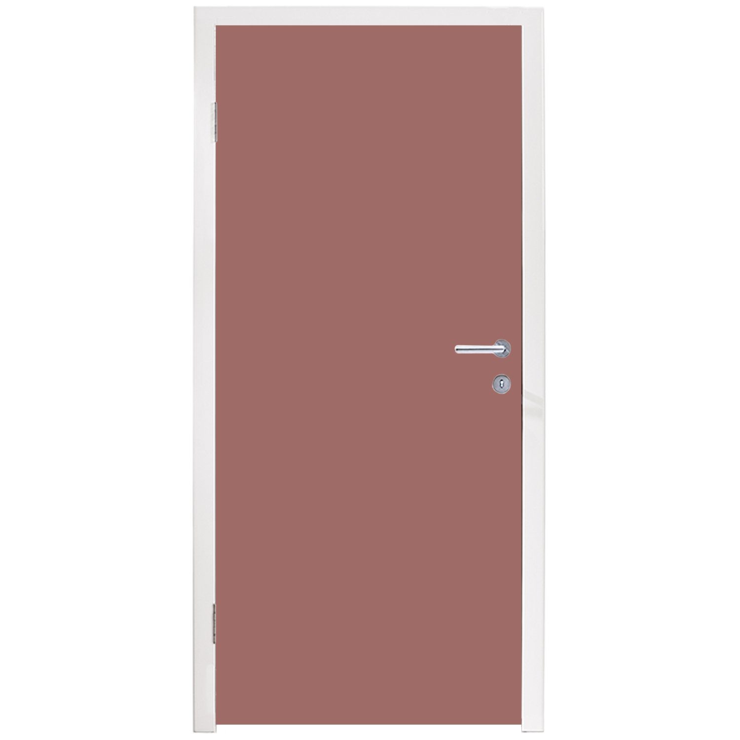 Türaufkleber, St), - cm Rosa, (1 - Terrakotta MuchoWow Muster für Matt, 75x205 Tür, bedruckt, Fototapete Türtapete
