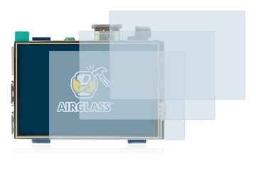 BROTECT Panzerglasfolie für Raspberry Pi Touchscreen (3.5), Displayschutzglas, 3 Stück, Schutzglas Glasfolie klar