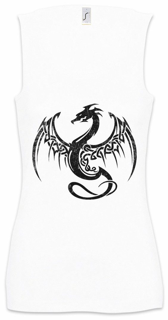 Tanktop Celtic Dragon I Ärmelloses Damen T-Shirt Kelten Knoten Keltisch Kreuz
