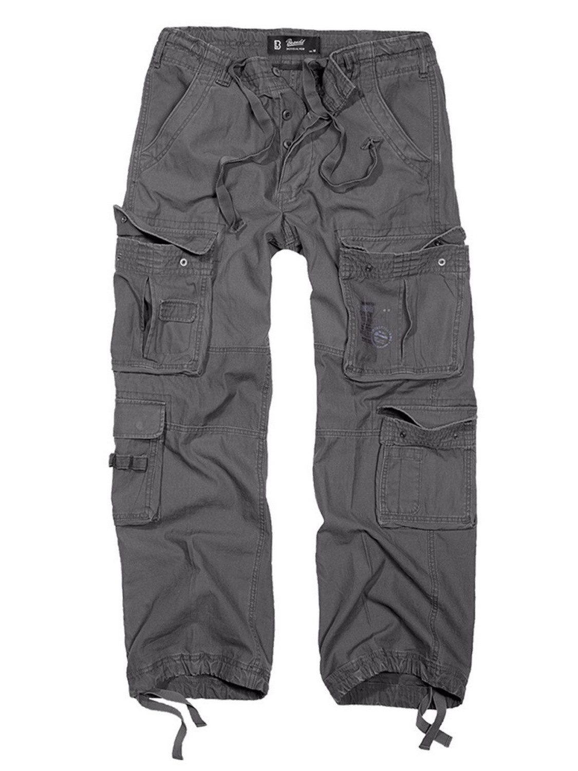 Brandit Cargohose Pure Vintage Trouser Klassisches Design mit vielen Taschen
