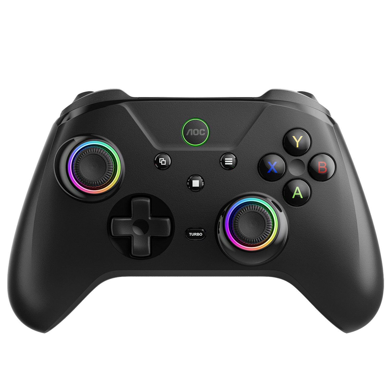 AOC GC200, Wireless Gaming Controller mit RGB-Beleuchtung, mit Typ-C Kabel Gaming-Controller (Unterstützt Switch/iOS 13+/Android 6.0+/PC-Win7+, RGB-Beleuchtung)