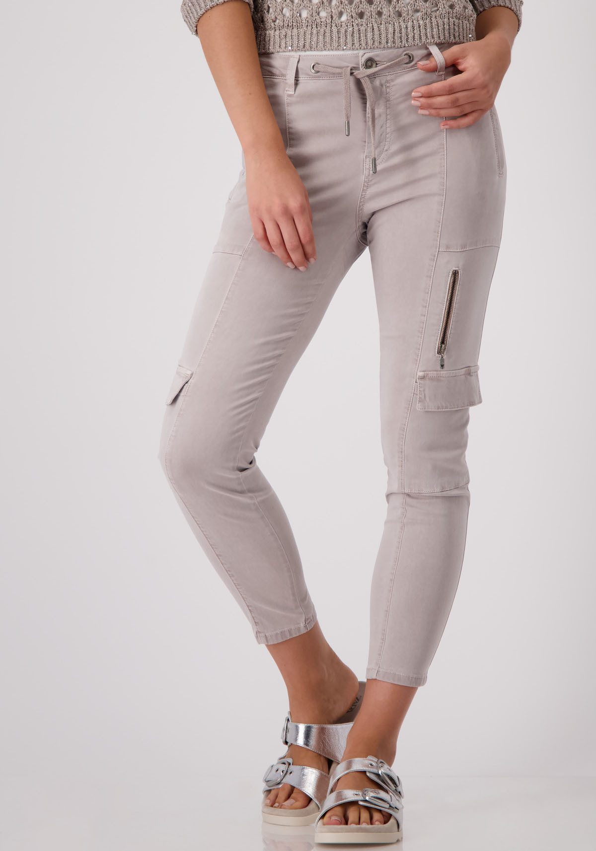 Monari Cargohose mit Zierreißverschlüssen günstig online kaufen