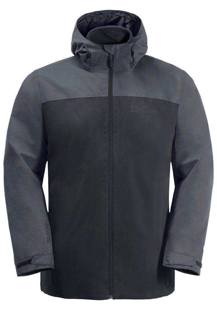 M TAUBENBERG (2 3-in-1-Funktionsjacke phantom JKT teilig) 3IN1 Jack Wolfskin