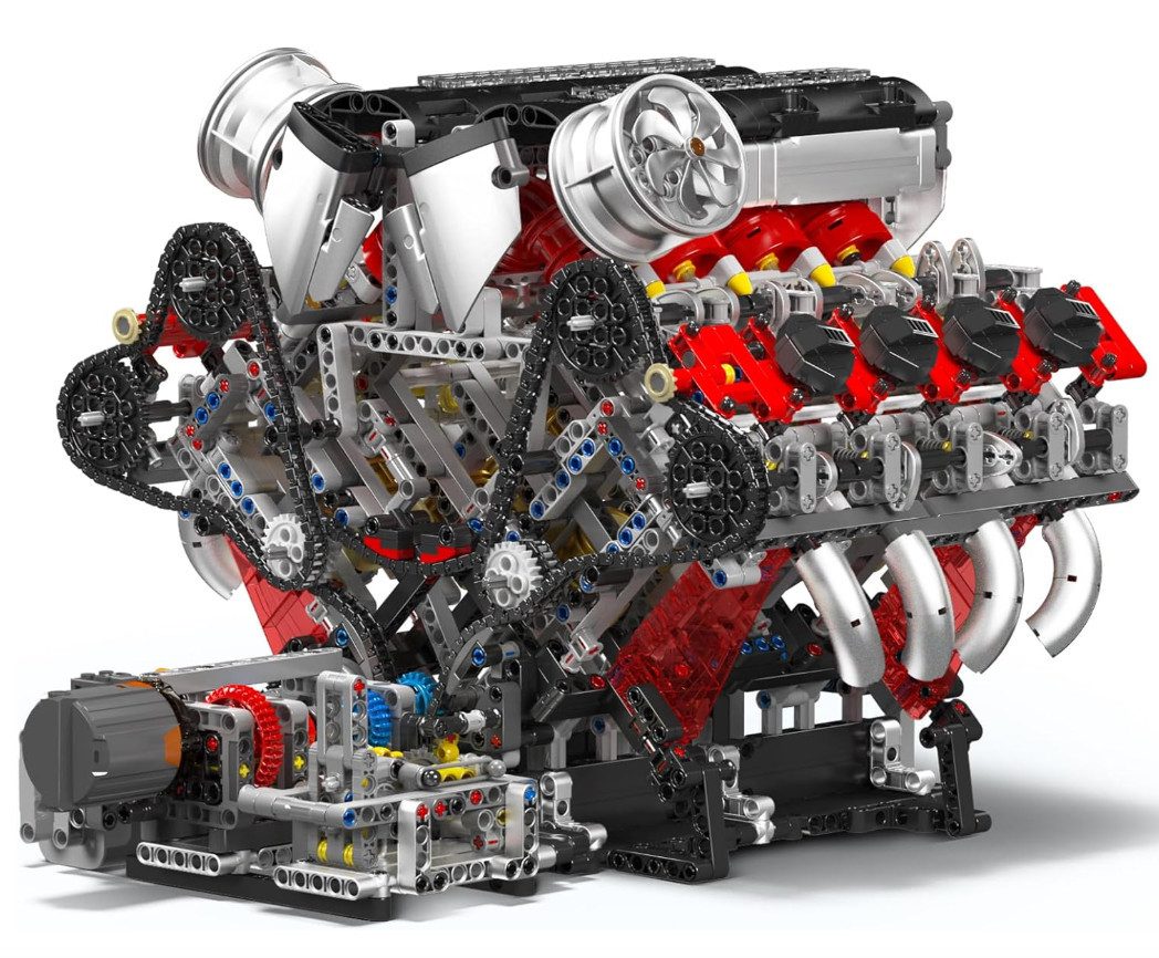 Mould King 10130 F488 V8 Engine Konstruktions-Spielset, (2718 St) – Bild 2 von 3