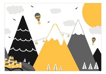 KUNSTLOFT Vliestapete Adventure in the Mountains 1x0.7 m, halb-matt, lichtbeständige Design Tapete