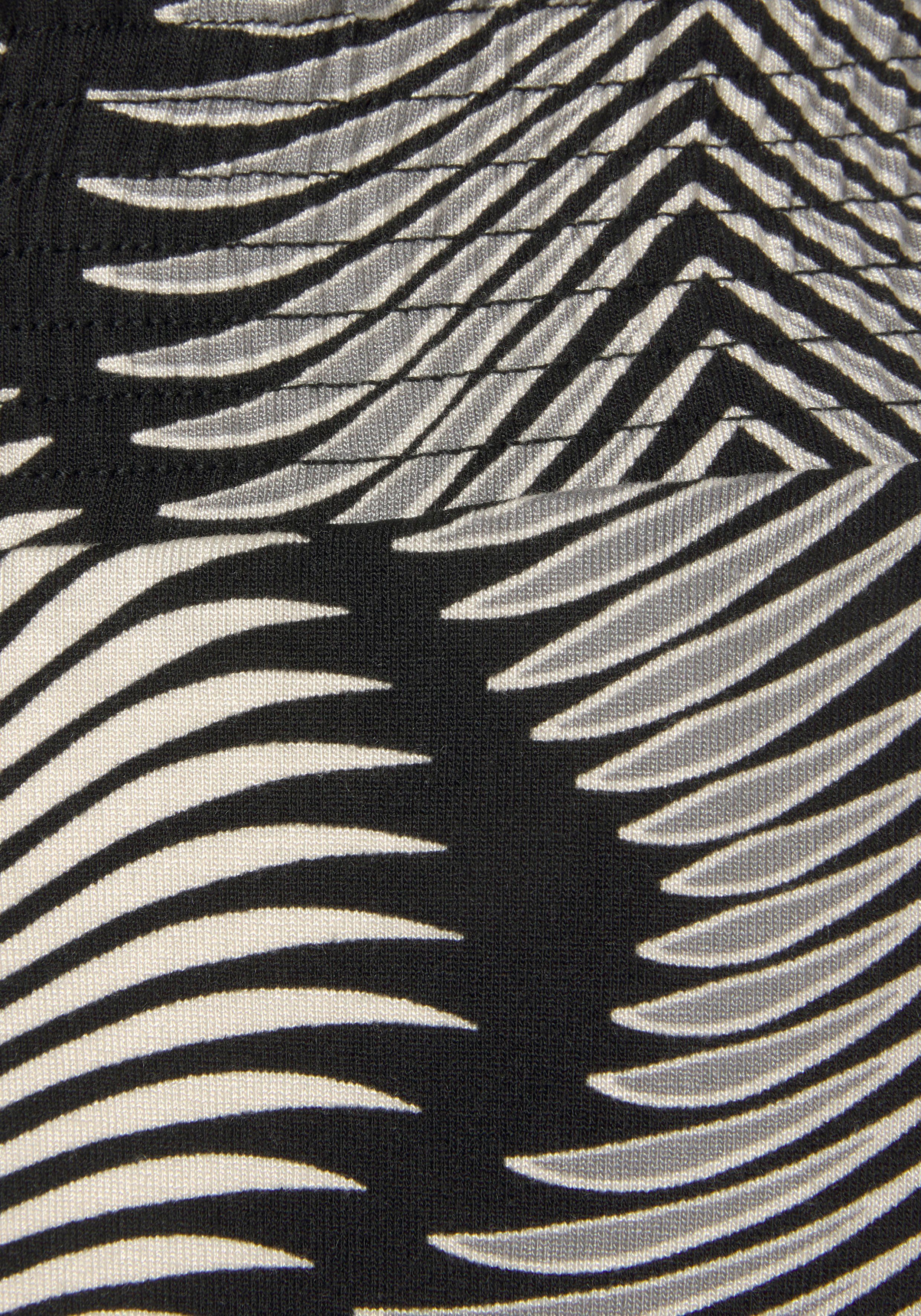 Allover-Druck graphischen Schwarz-Weiß bedruckt LASCANA mit Pyjamahose
