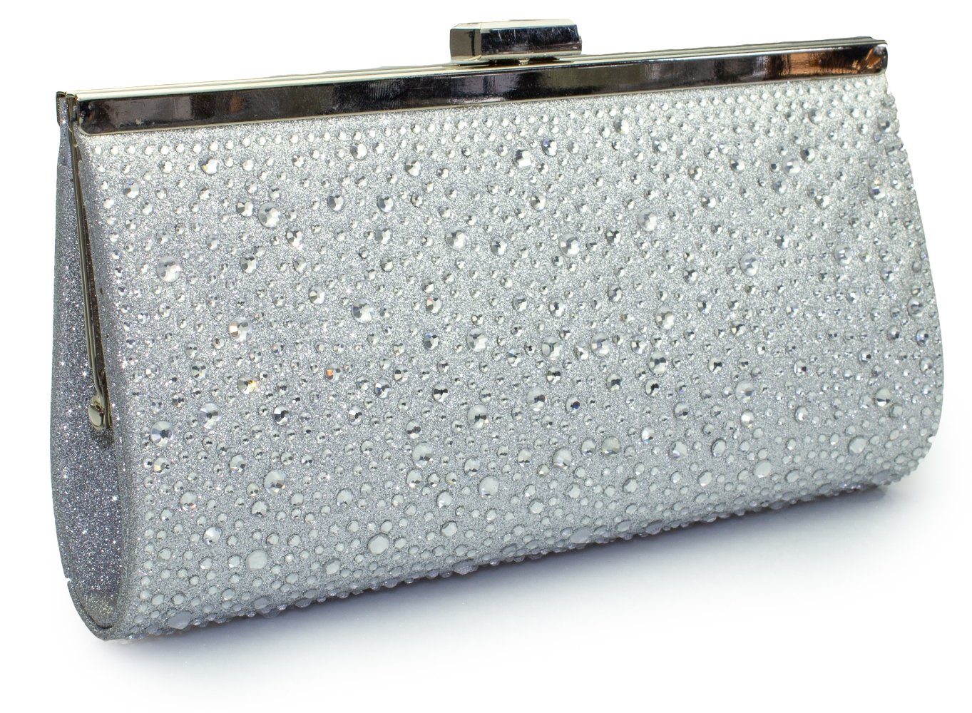 White Lady Clutch Valentina Zirkonia - Glitter-Strass Braut Clutch günstig online kaufen