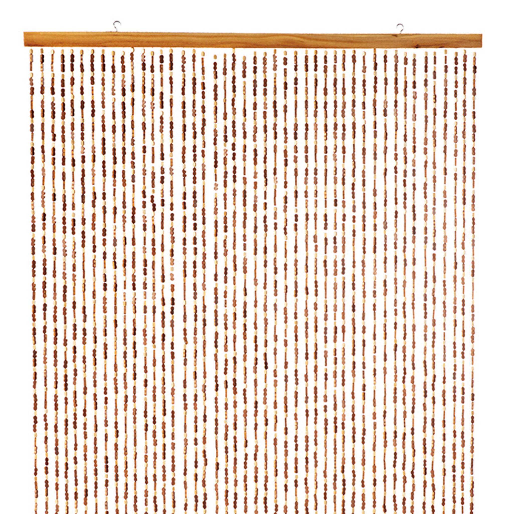 Kobolo Türvorhang Bambusvorhang Vorhang BAMBOO 45 Stränge - Braun (1 St), Ösen – Bild 5 von 5