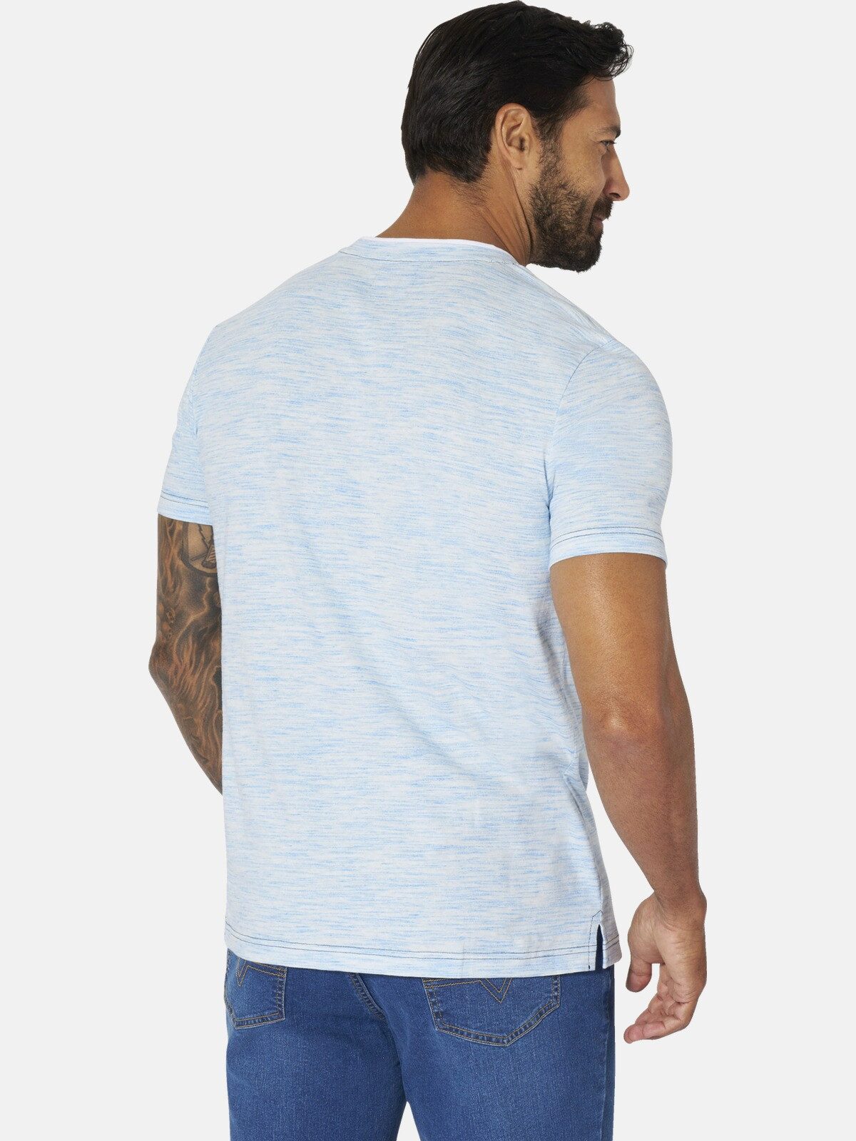 Jan Vanderstorm T-Shirt TJELVAR mit großem Boot-Print