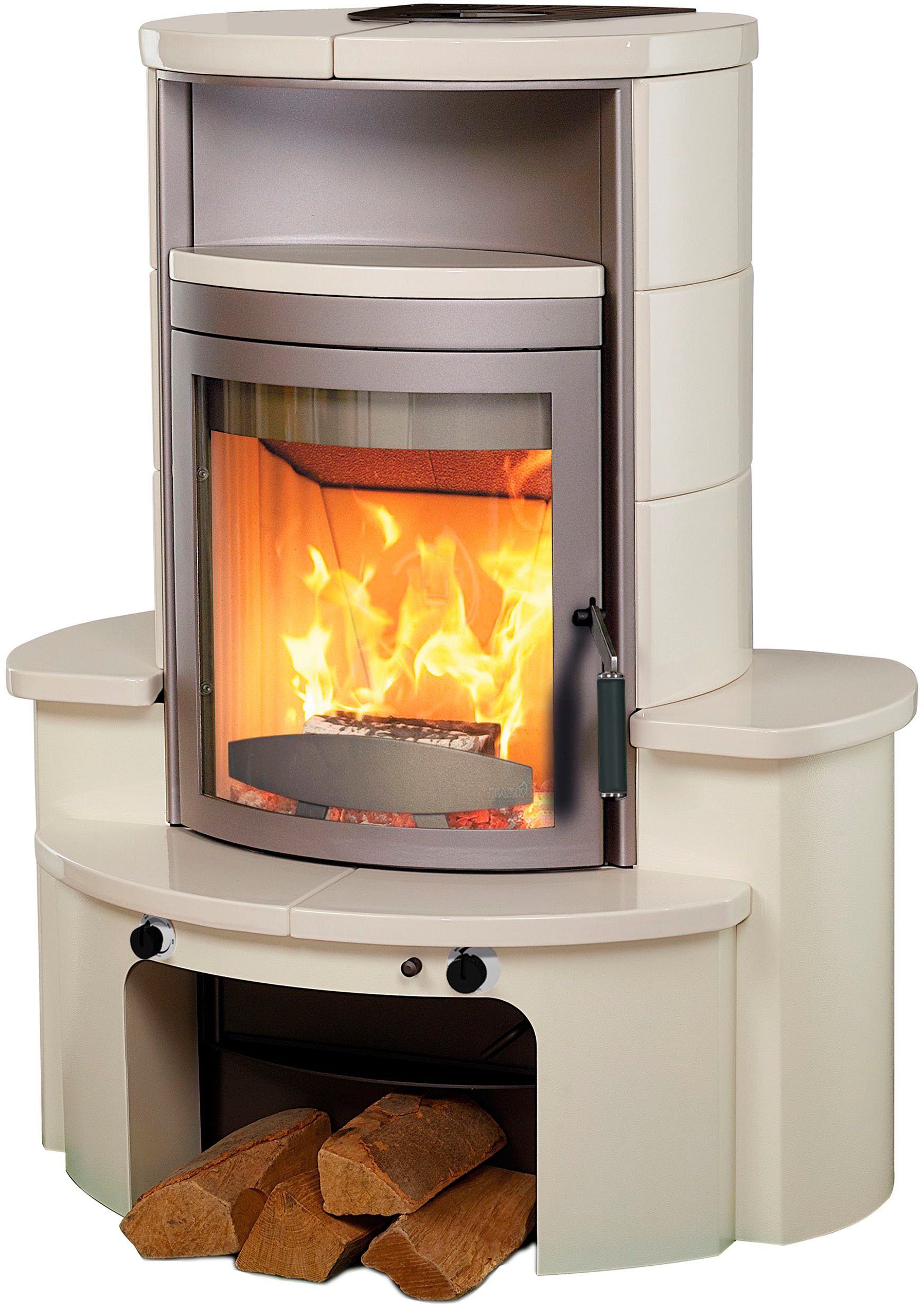 HARK Kaminofen »Avenso GT ECOplus 8 KW«, 8 kW, Dauerbrand, creme-weiss