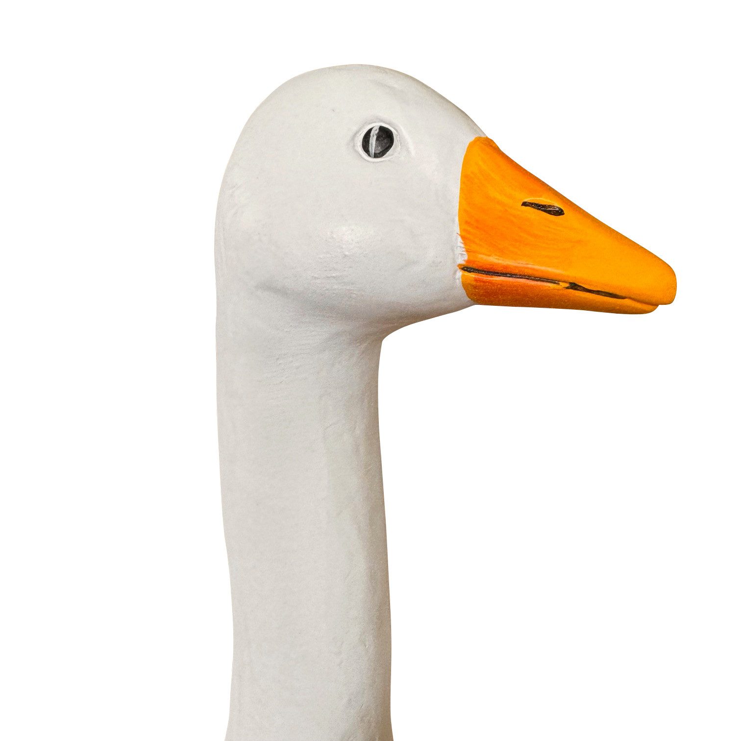 Online-Fuchs Gartenstecker BLUMENSTECKER Gartenfiguren Gänsehals, Gans (Ca. 16 bis 17 cm groß) Deko Beetstecker für draußen