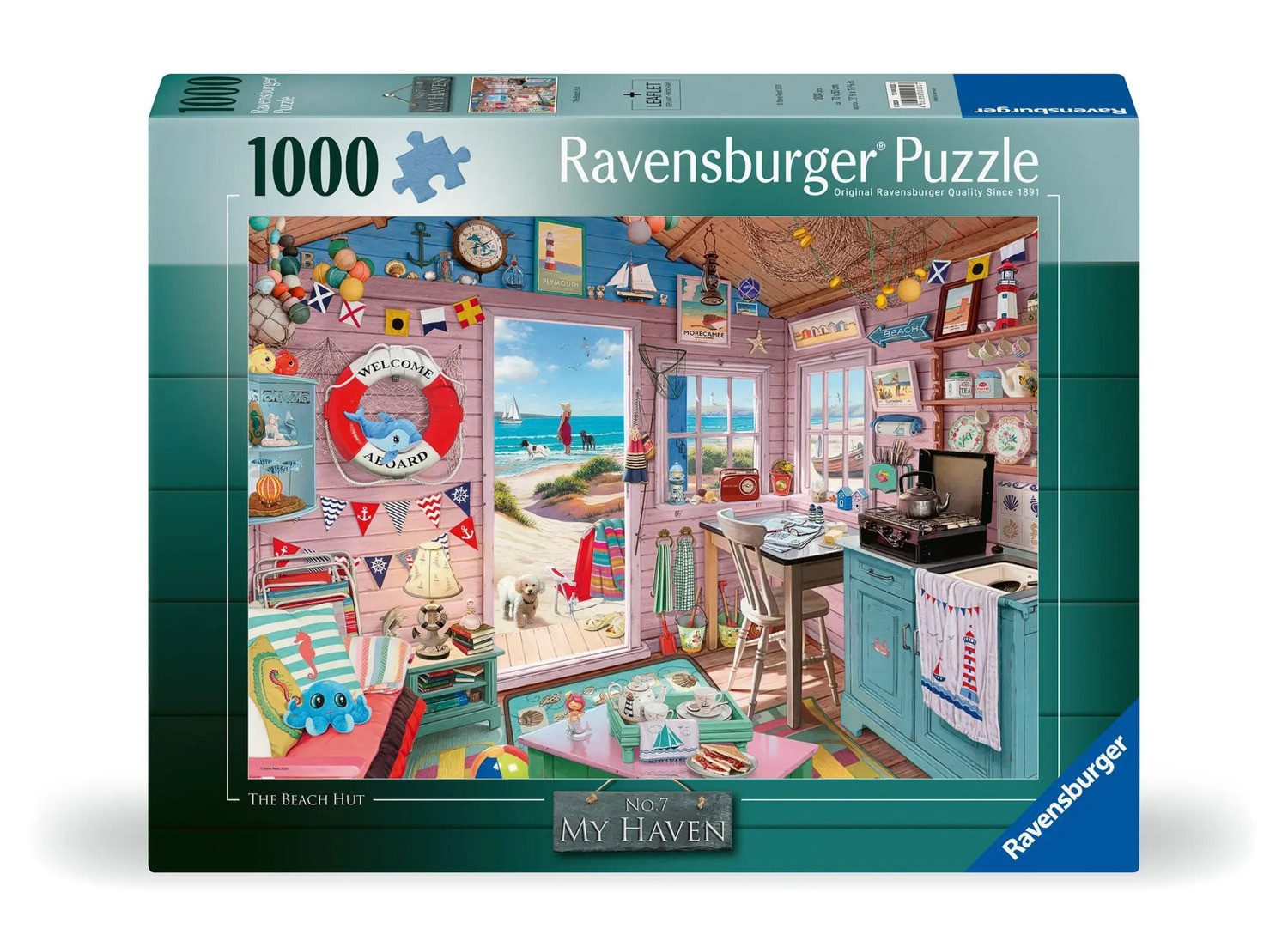 Ravensburger Puzzle Erwachsenenpuzzle 1000 Teile - Die Strandhütte, 1000 Puzzleteile
