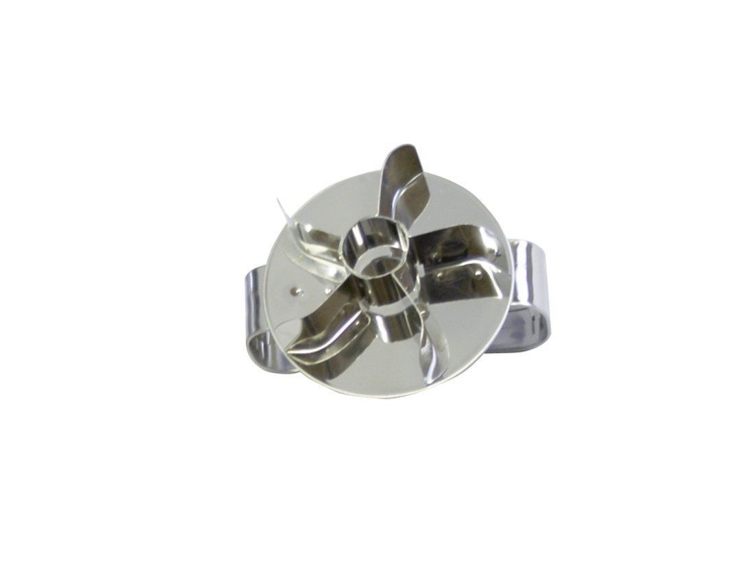 Schneider GmbH Gebäckstempel Teigdrücker Brötchenstempel mit Loch für Kaisersemmel Edelstahl °65 mm, Edelstahl