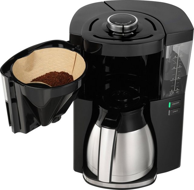 Kaffeemaschine 1025-16 Look V Perfection von Melitta, AromaSelector, 1.25 Liter, schwarz, mit Thermoskanne, voller Kaffeegenuss