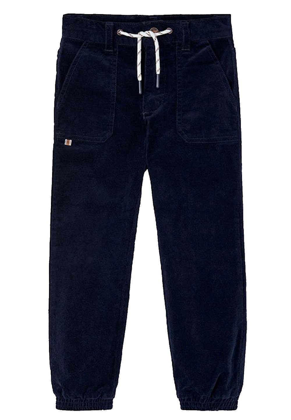 BÒBOLI Cordhose BÒBOLI Kordhose marine blau (1-tlg., kein Set)