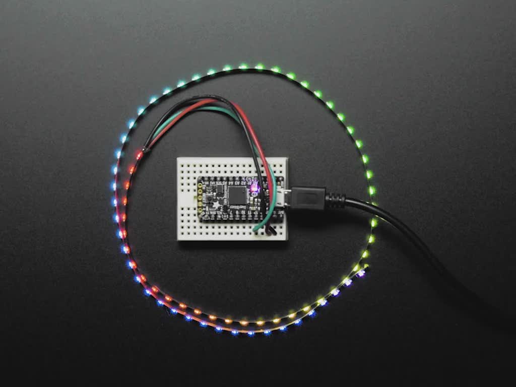 Adafruit Ultra Skinny NeoPixel 1515 LED Streifen, 4mm breit, 50cm Smarter LED-Lichtstreifen