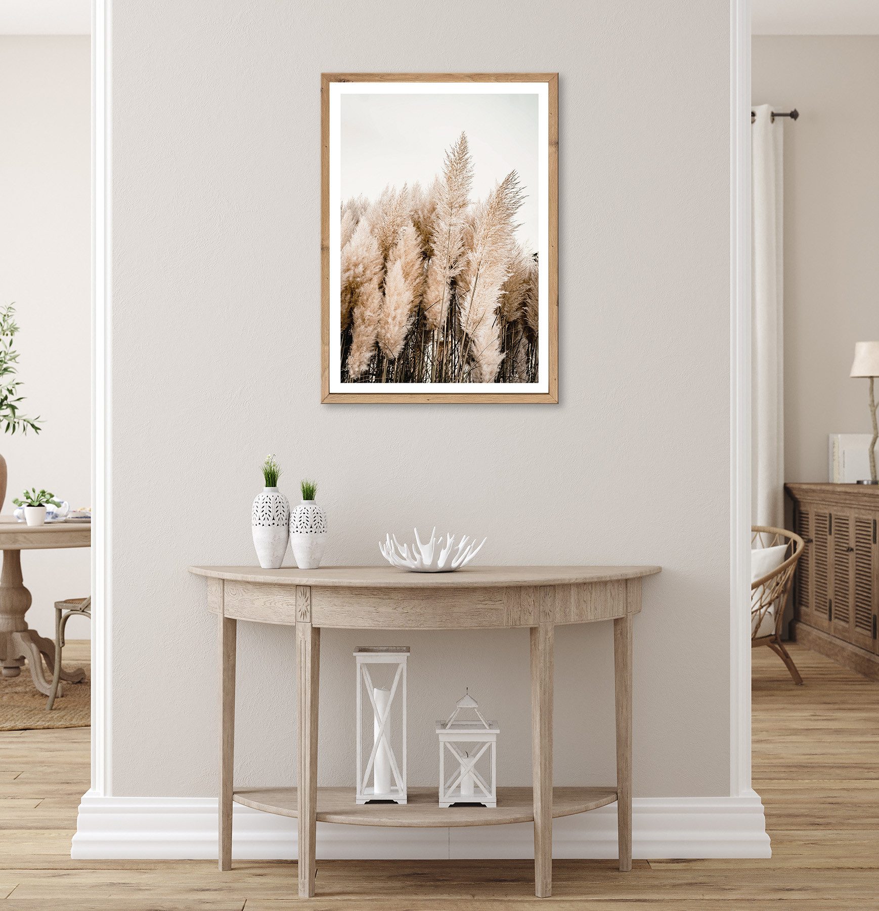 Bönninghoff Bild mit Rahmen Wandbild gerahmt PAMPASGRAS 50x70 cm – Natürliches Gräsermotiv in, Gräser, Natur, Pflanzen, Pflanzenbilder (1 St), mit dekorativem R – Bild 5 von 5