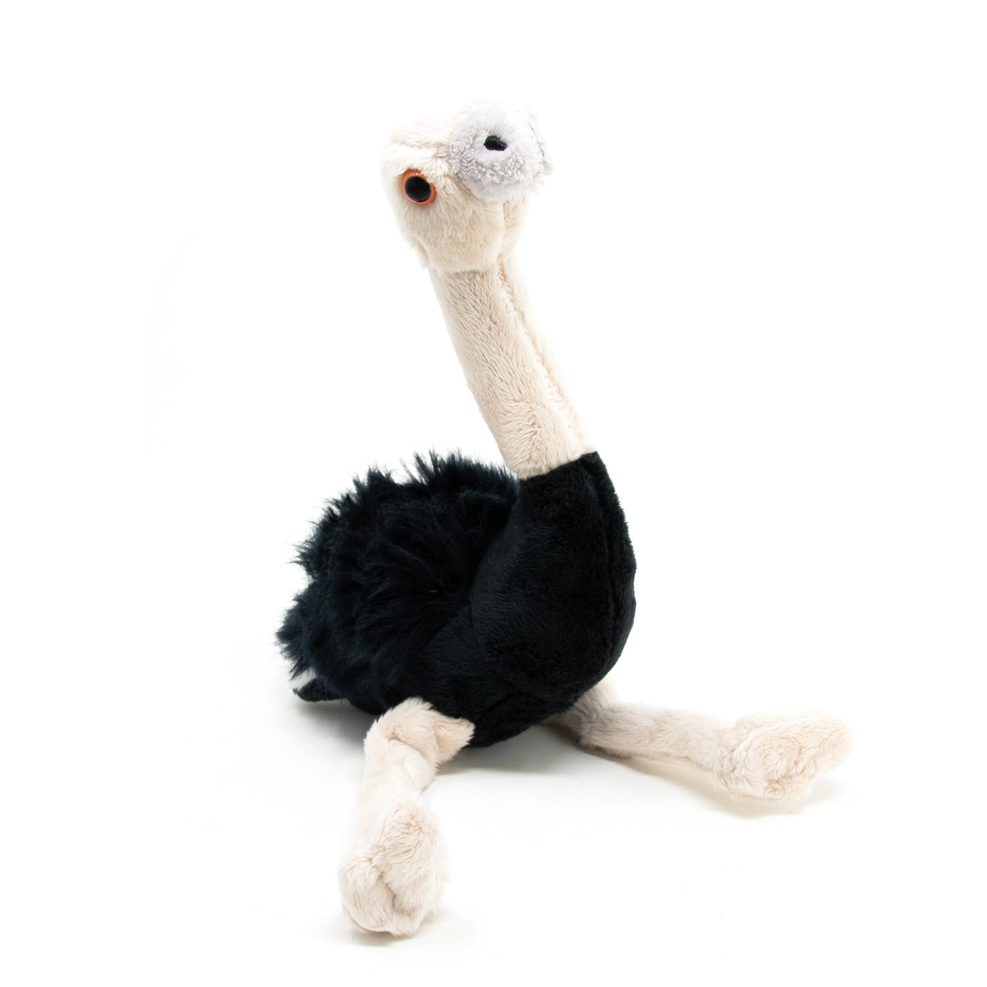 Cornelißen Tierkuscheltier Plüsch Strauß, ca. 30 cm, Polyester, waschbar, Polyester