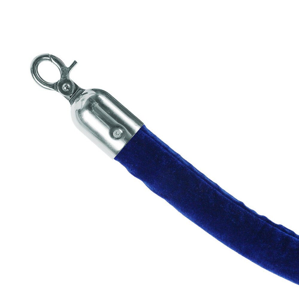 Showdown Displays Absperrpfosten Showdown Kordel 1.5m - Blau mit Chrom umfasst (1-tlg)