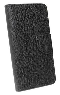 cofi1453 Handyhülle cofi1453® Buch Tasche "Fancy" kompatibel mit iPhone 12 Handy Hülle Etui Brieftasche Schutzhülle mit Standfunktion, Kartenfach Schwarz